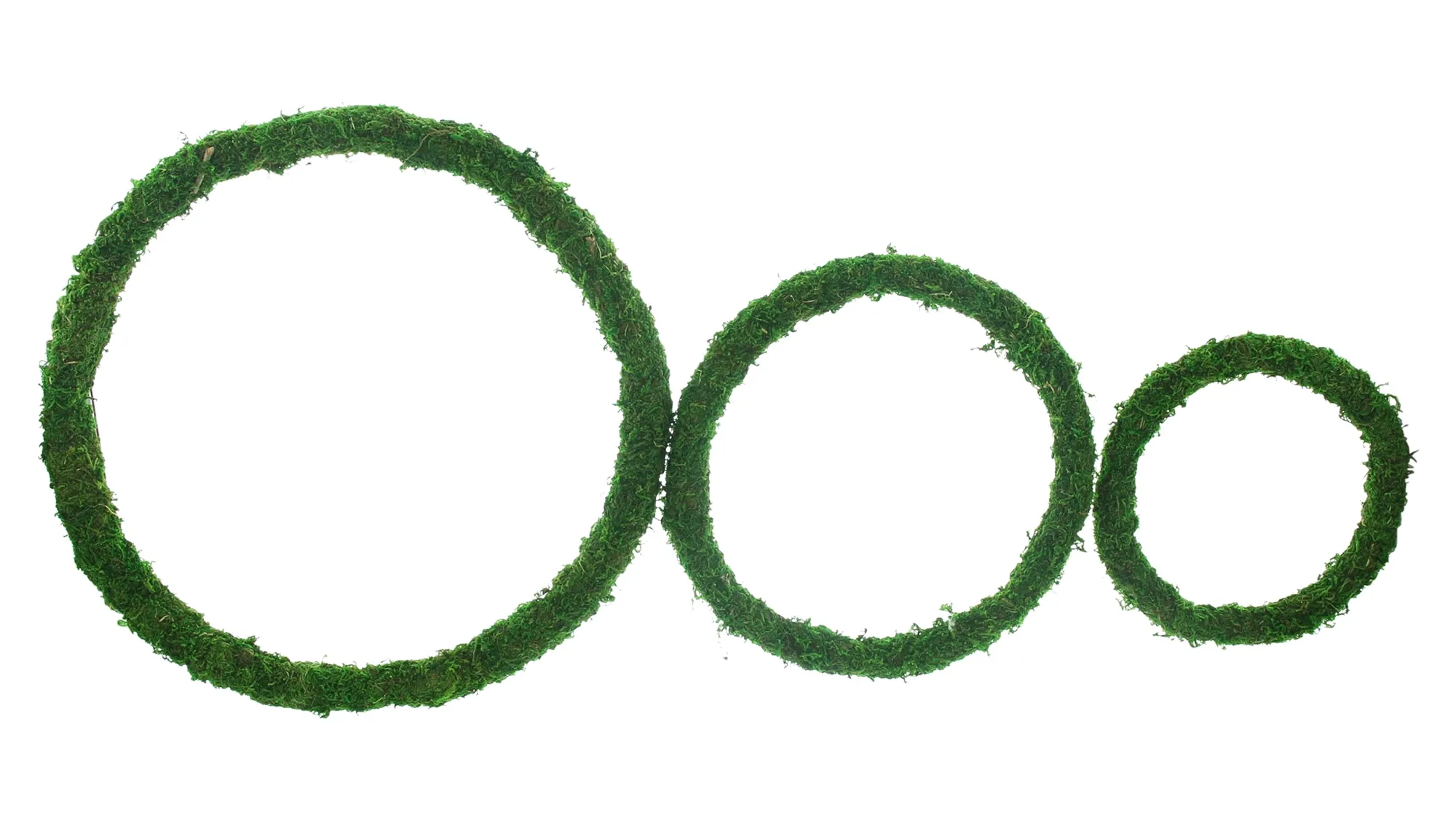 Dekoring "Moos", 3er Set  im Frank Flechtwaren Online Shop für Bunter Ostergarten kaufen
