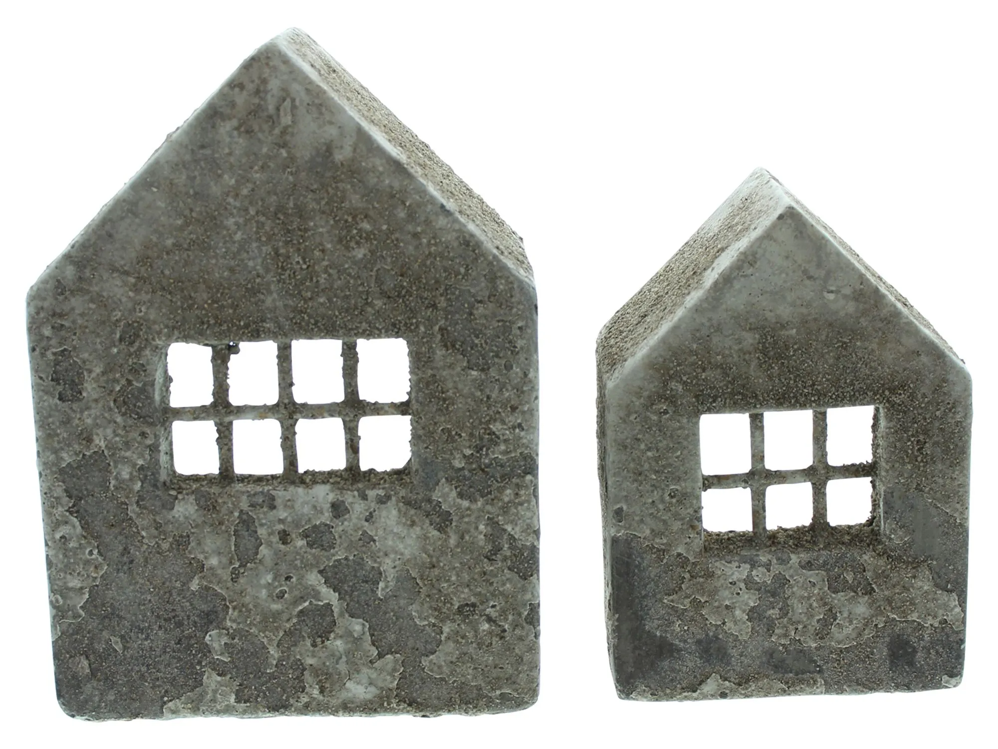 Haus "Beton-Style", 2er Set  im Frank Flechtwaren Online Shop für Bunter Ostergarten kaufen