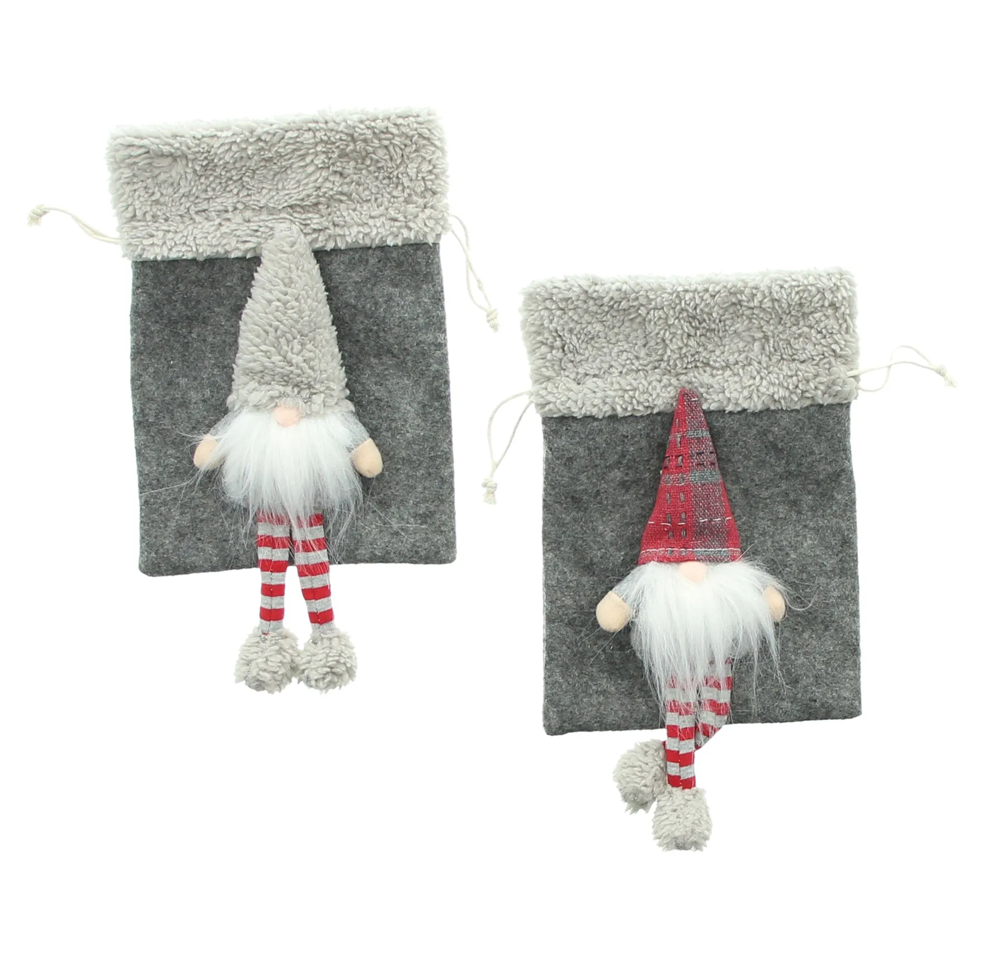 Geschenkbeutel "Wichtel", 2er Set  im Frank Flechtwaren Online Shop für Geschenktaschen &amp; -säckchen kaufen