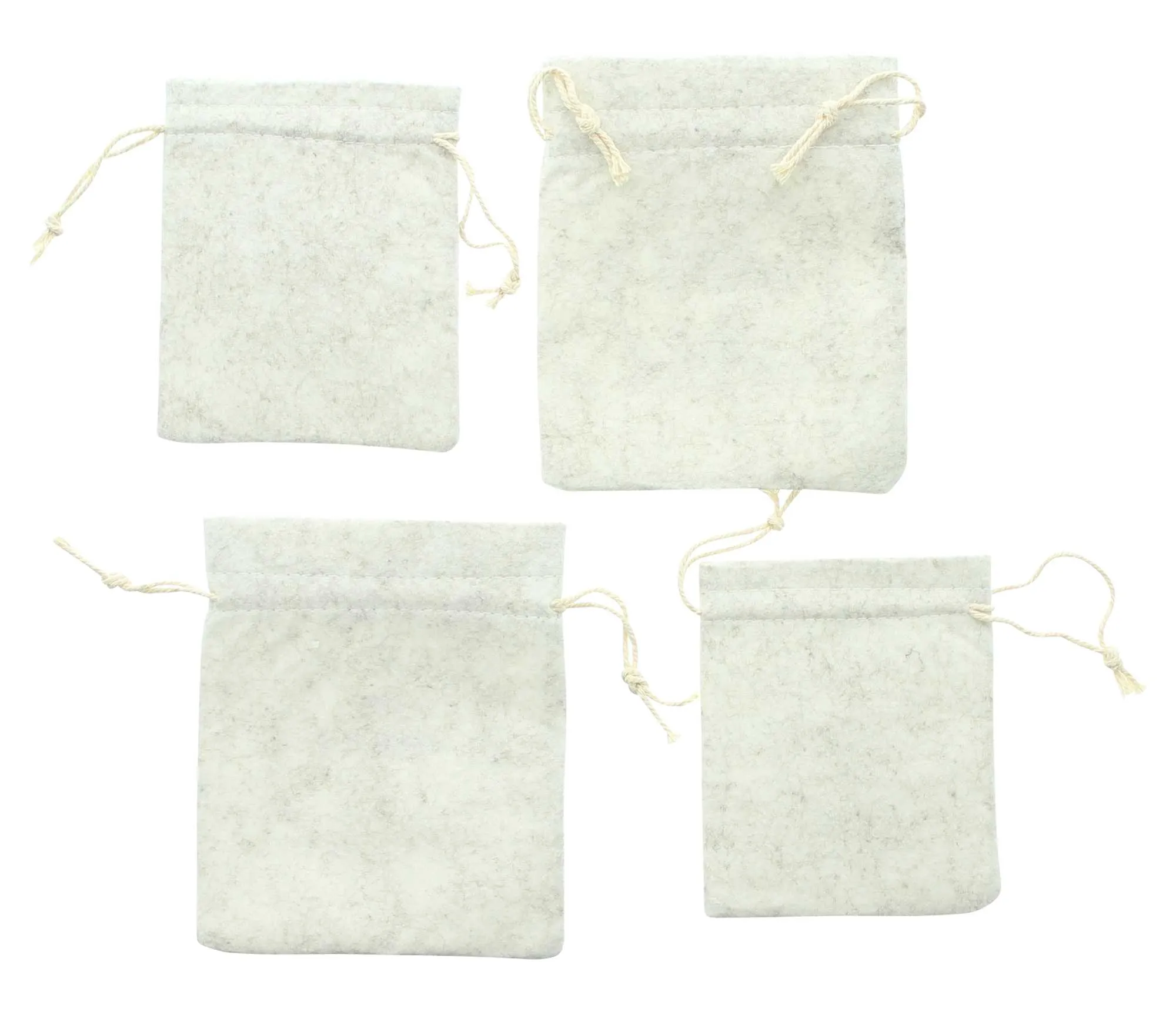 Geschenkbeutel "Frohe Weihnachten", 4er Set  im Frank Flechtwaren Online Shop für Geschenktaschen &amp; -säckchen kaufen