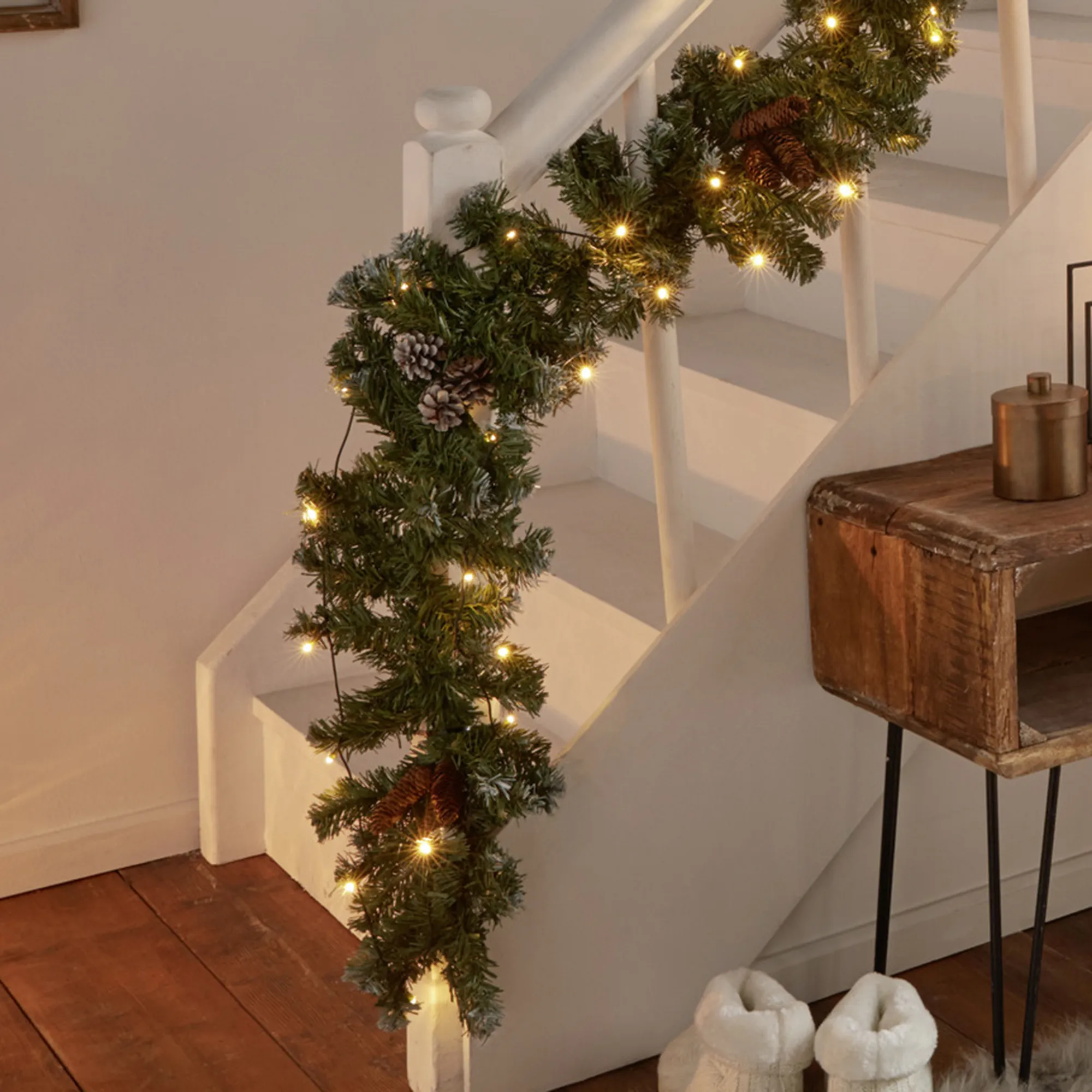 LED-Tannengirlande "Winterwald"  im Frank Flechtwaren Online Shop kaufen