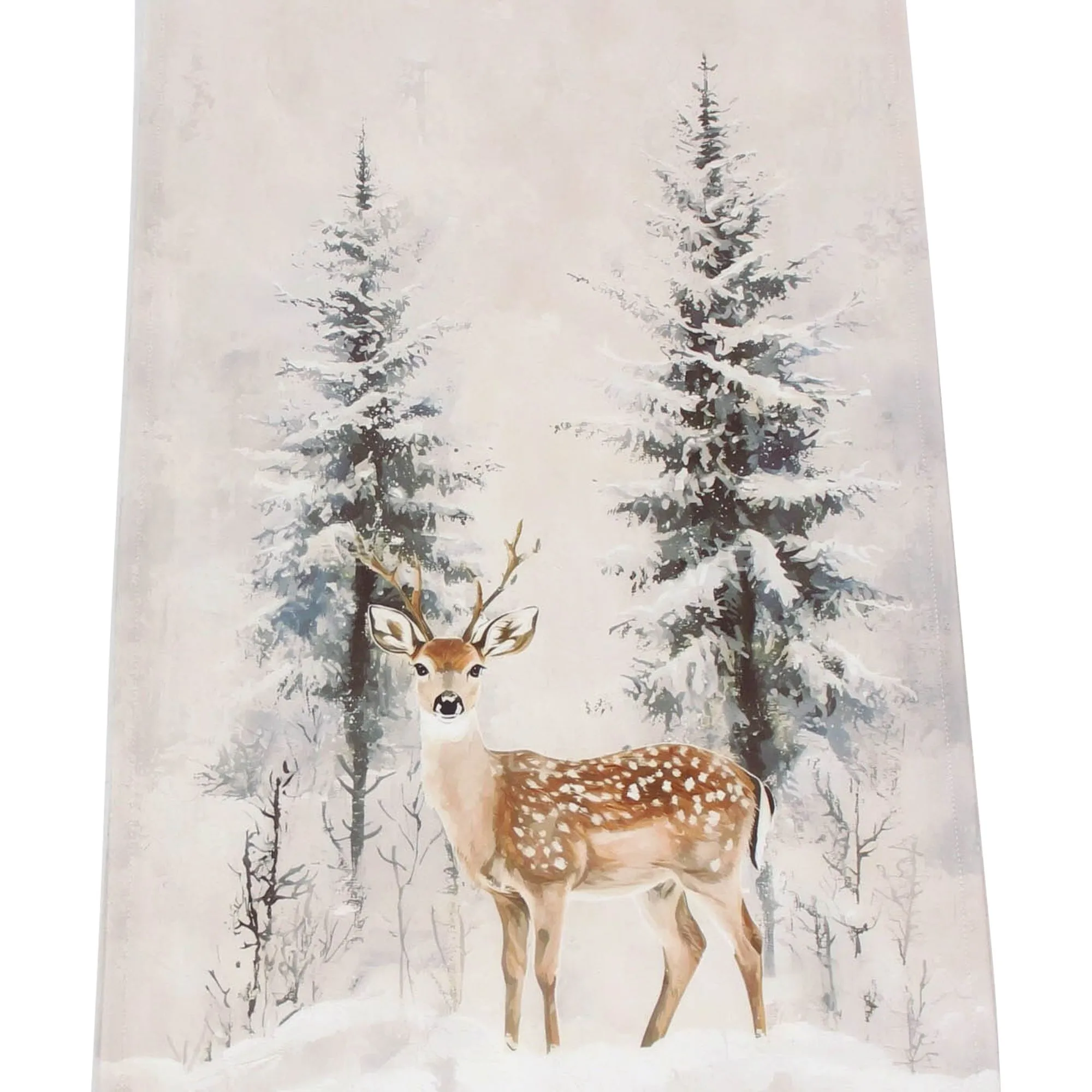 Tischläufer "Winterhirsch"  im Frank Flechtwaren Online Shop für Trendmotiv Hirsch kaufen