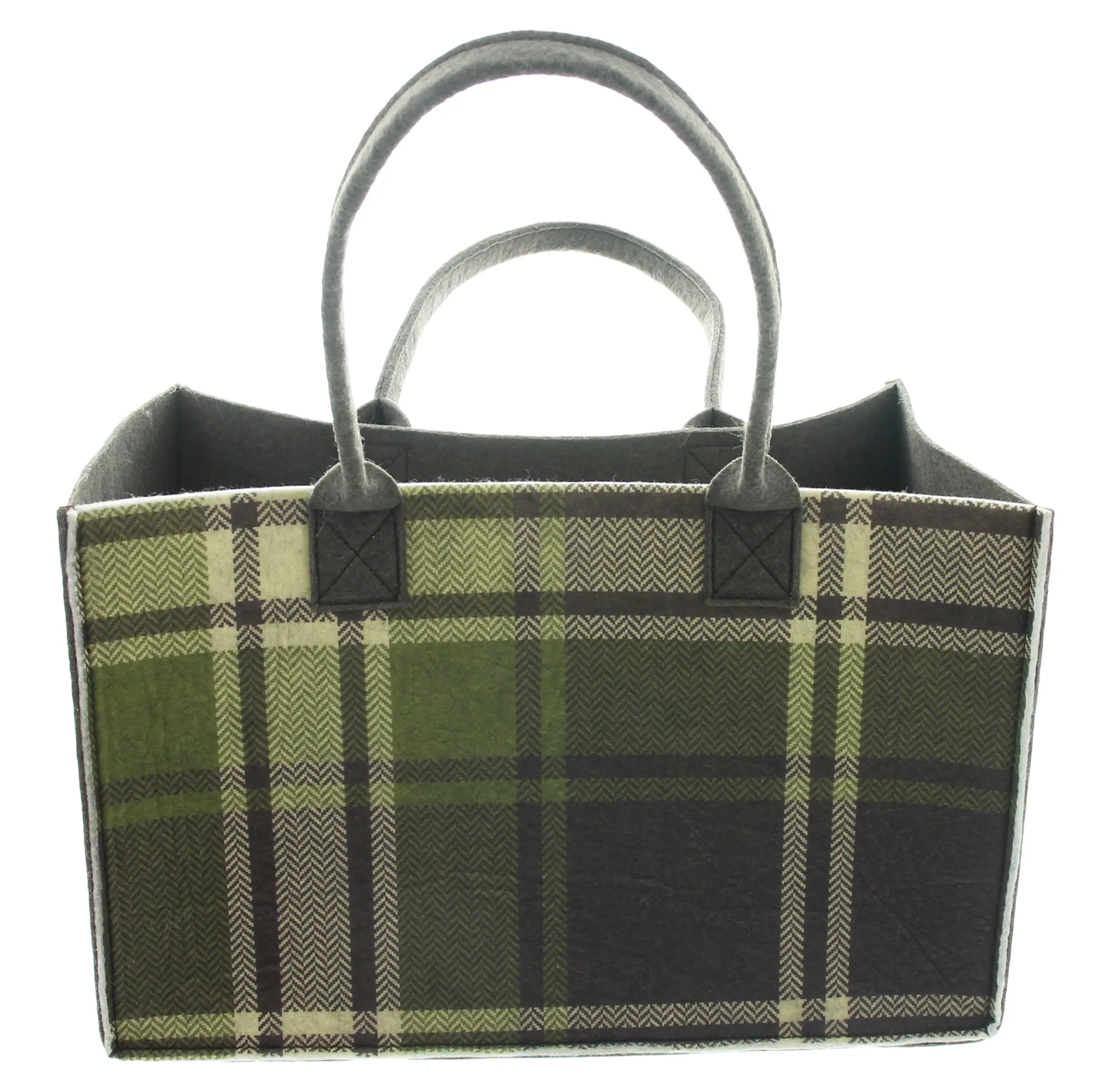 Tasche "Grün kariert"  im Frank Flechtwaren Online Shop für Shop by Room kaufen