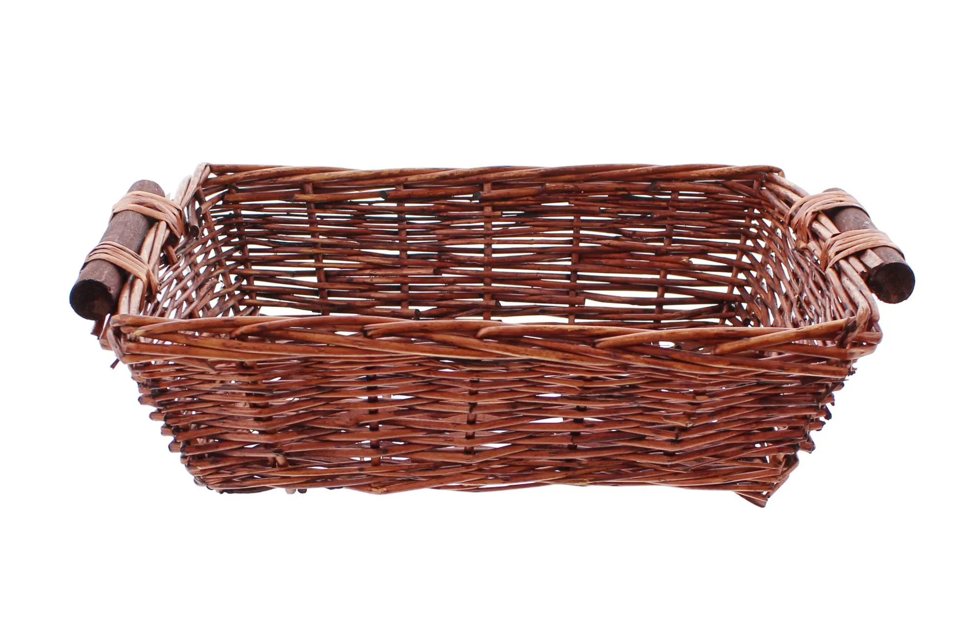 Schale mit Holzgriffen  im Frank Flechtwaren Online Shop für Schalen kaufen
