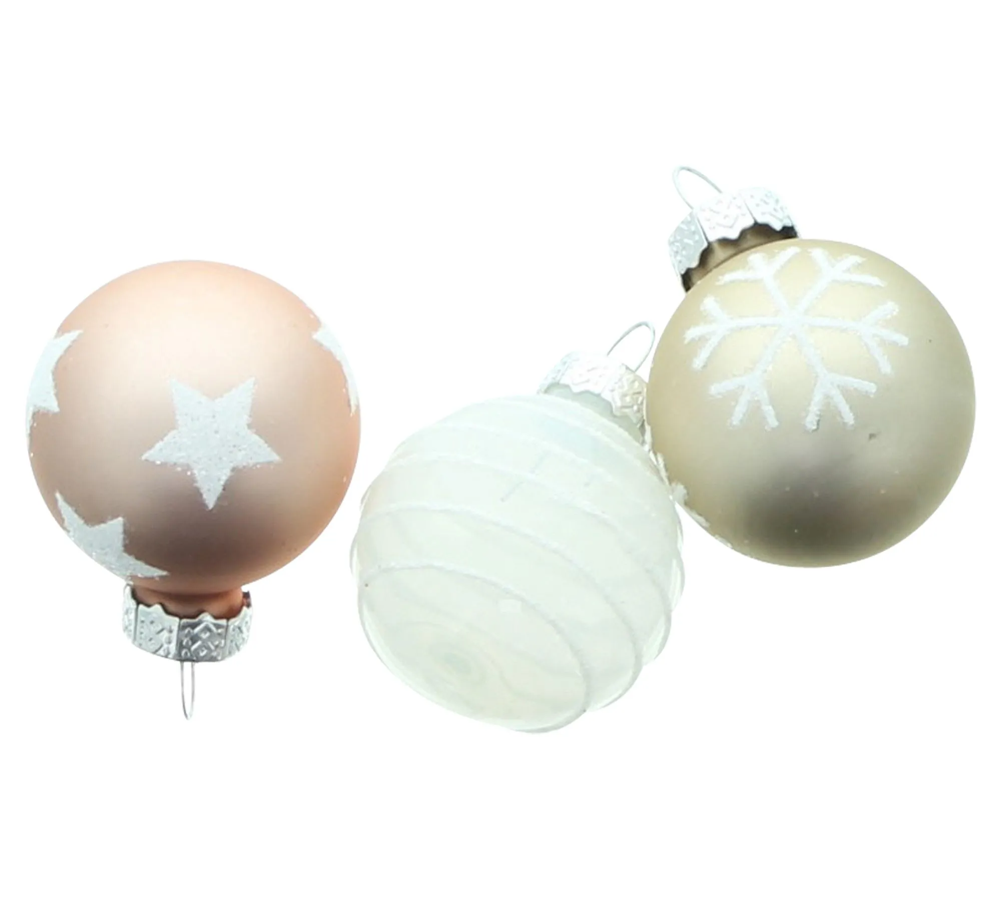 Christbaumschmuck "Stern &amp; Schneeflocke", 27er Set  im Frank Flechtwaren Online Shop für Dekohänger  kaufen