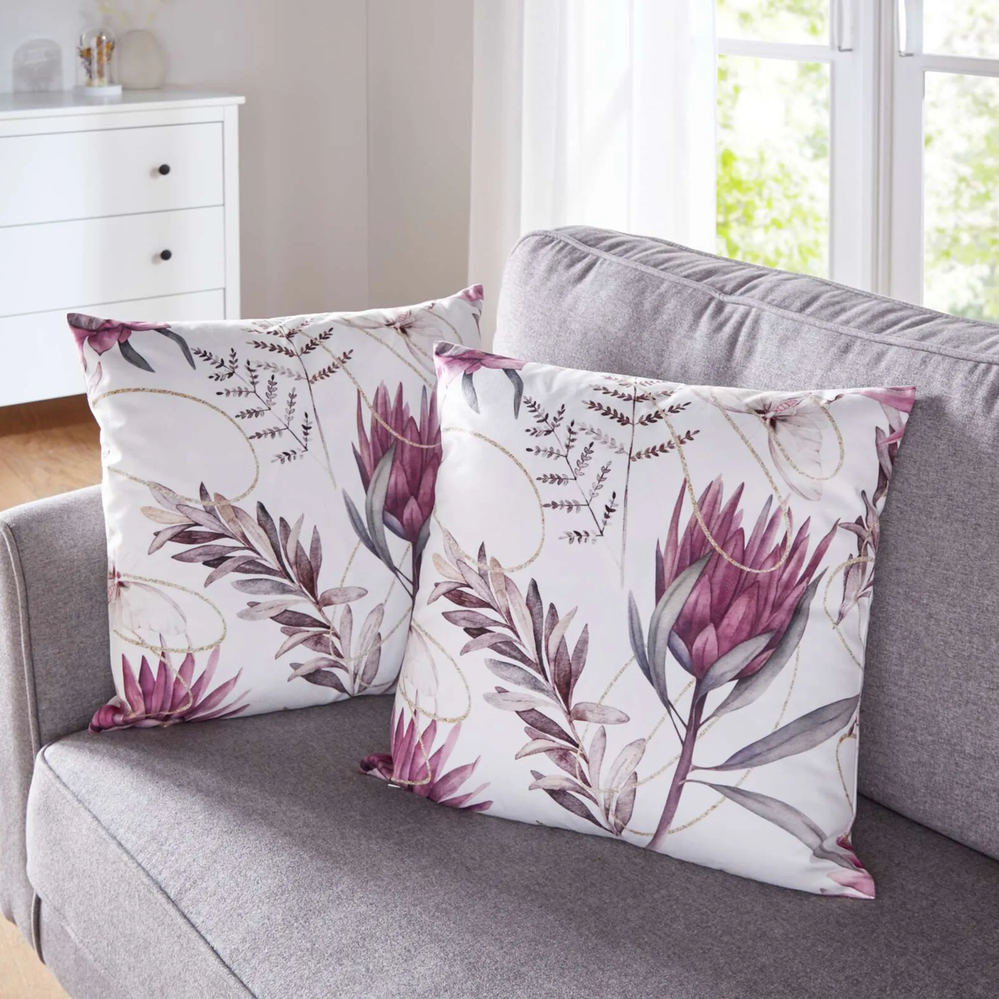 Kissenhülle "Blüte", 2er Set  im Frank Flechtwaren Online Shop kaufen