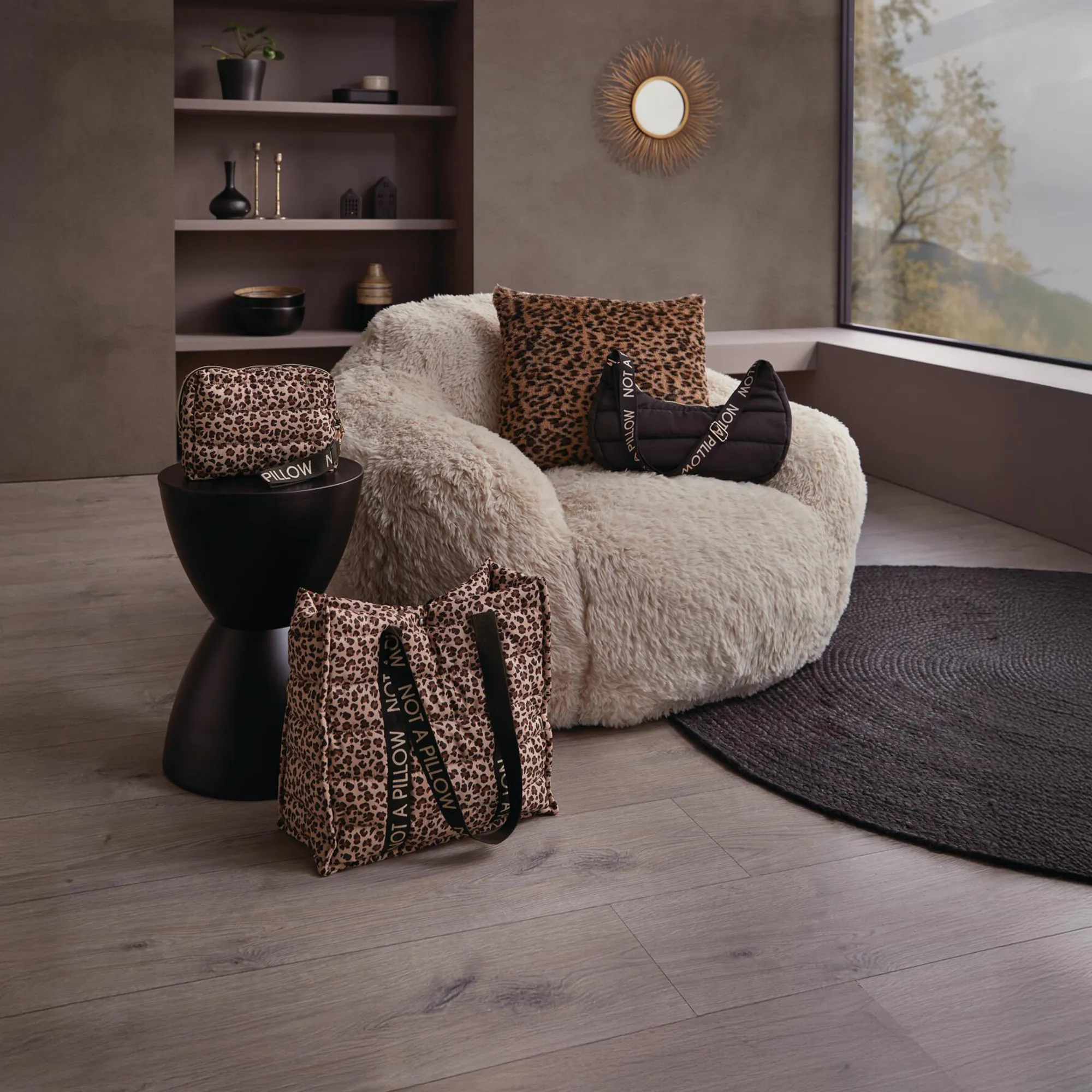 Handtasche "Not a Pillow"  im Frank Flechtwaren Online Shop für Animal Print kaufen