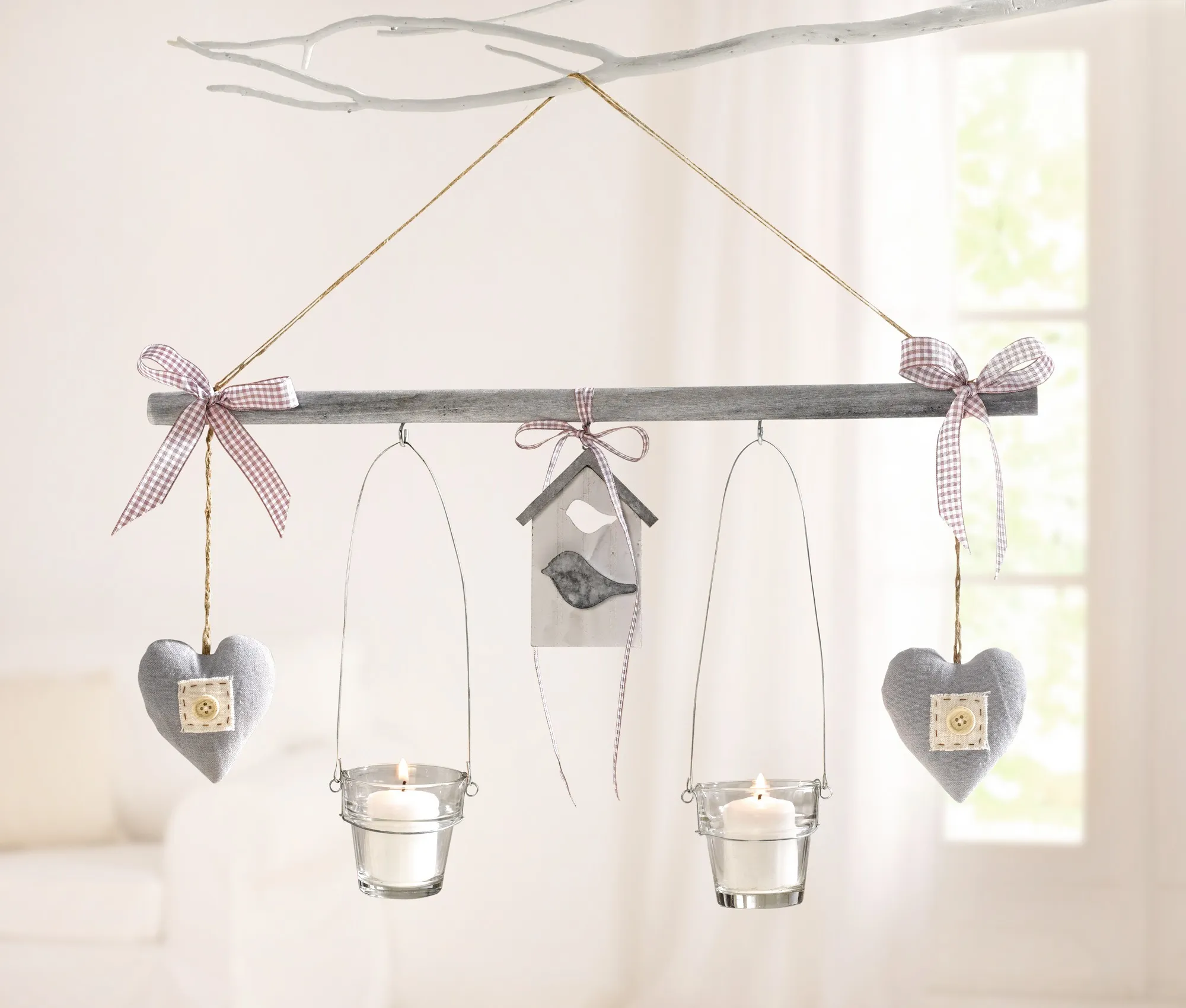 Windlicht "Vogelhaus"  im Frank Flechtwaren Online Shop für Herbstliche Dekohänger kaufen