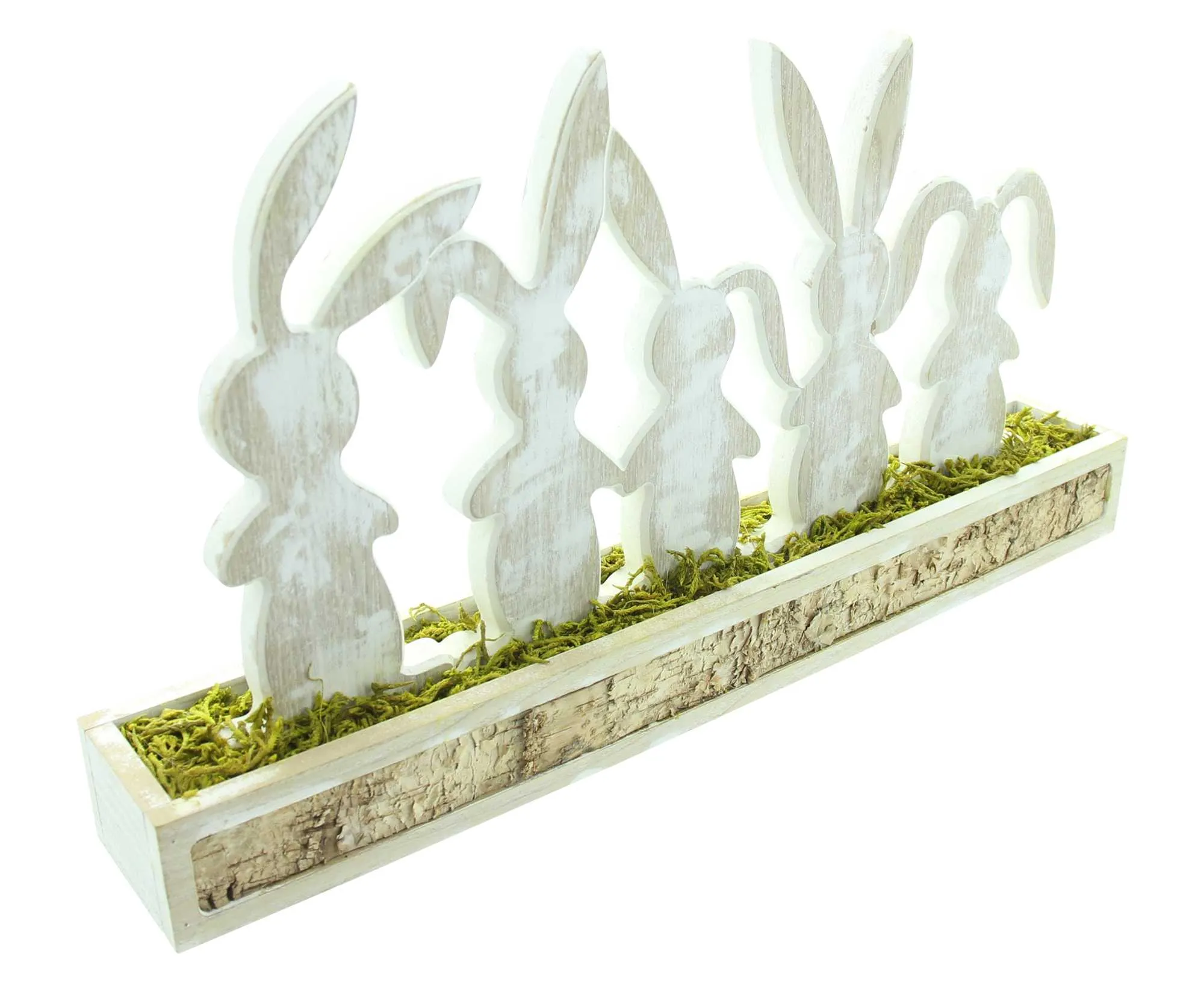 Holzdeko "Häschenbande"  im Frank Flechtwaren Online Shop für Hasen &amp; Co kaufen