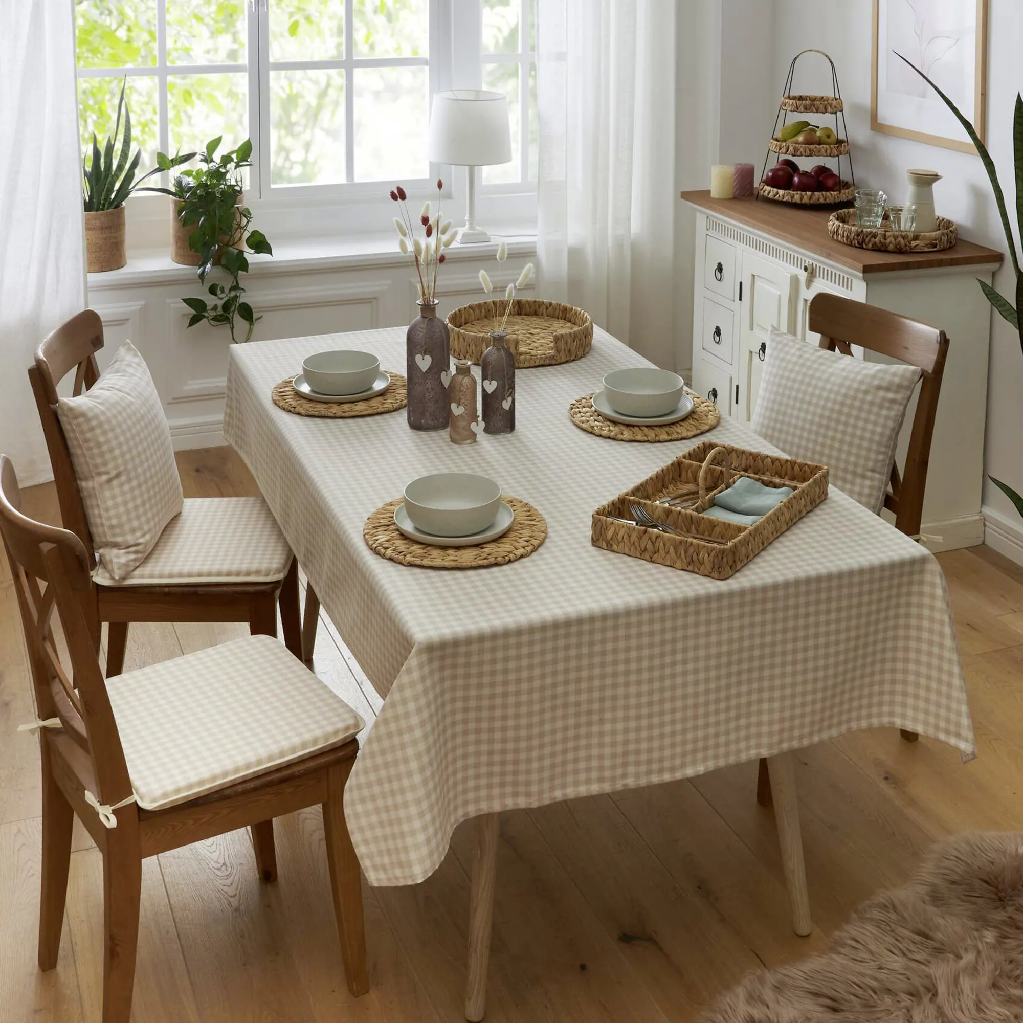 Tafeldecke "Maison naturelle"  im Frank Flechtwaren Online Shop kaufen