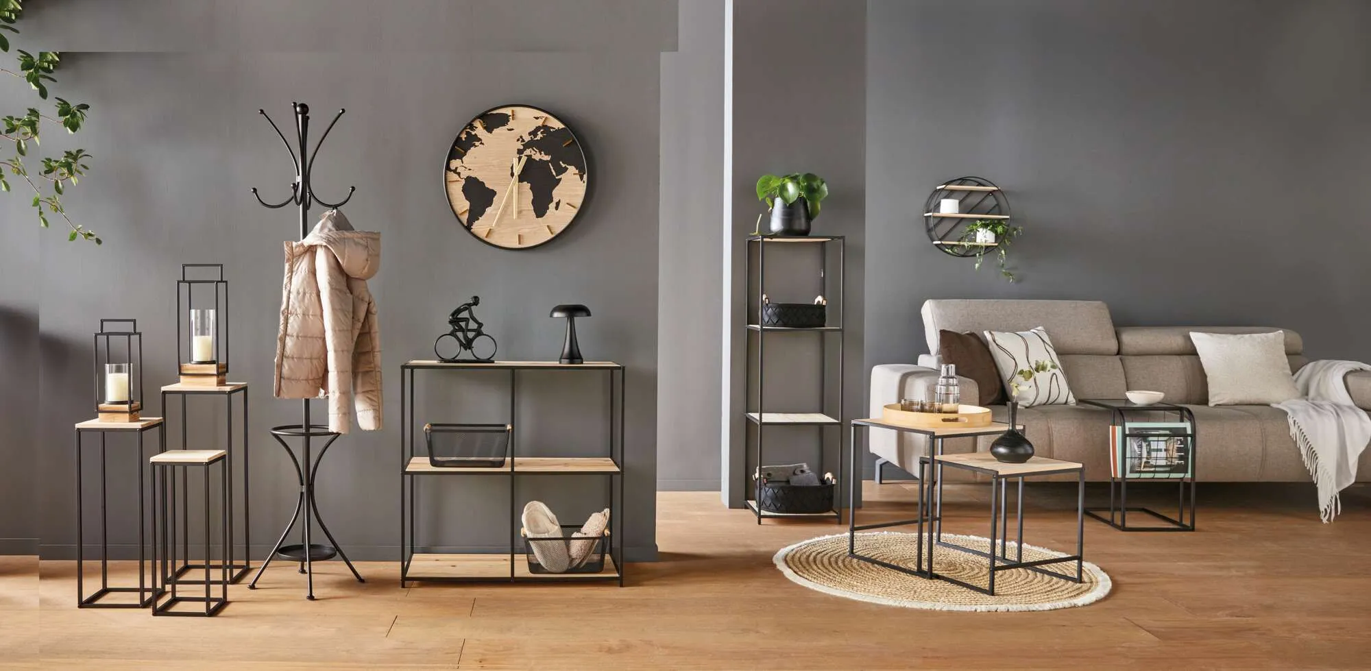 Beistelltisch "Modern", 3er Set  im Frank Flechtwaren Online Shop für Modern Living kaufen