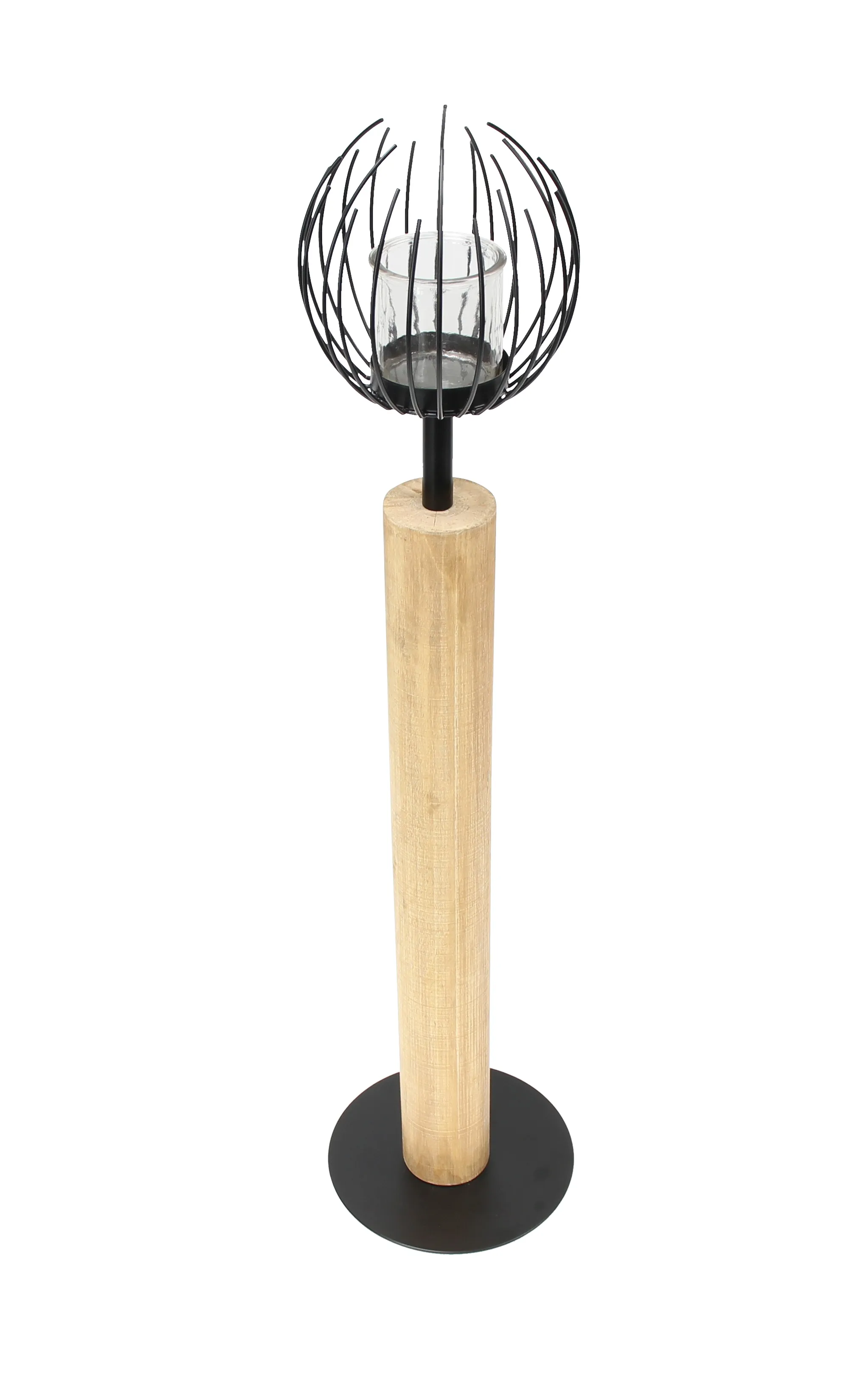 Windlicht-Säule "Blütenkorb"  im Frank Flechtwaren Online Shop für Magie des Sommers kaufen