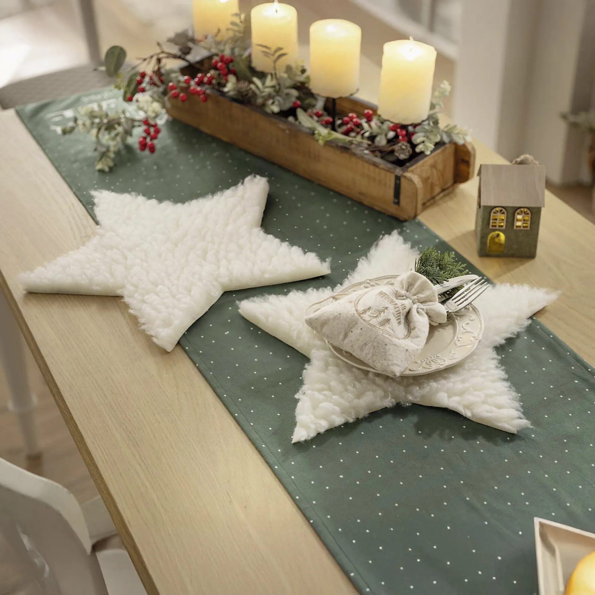 Dekofell "Stern", 2er Set  im Frank Flechtwaren Online Shop kaufen