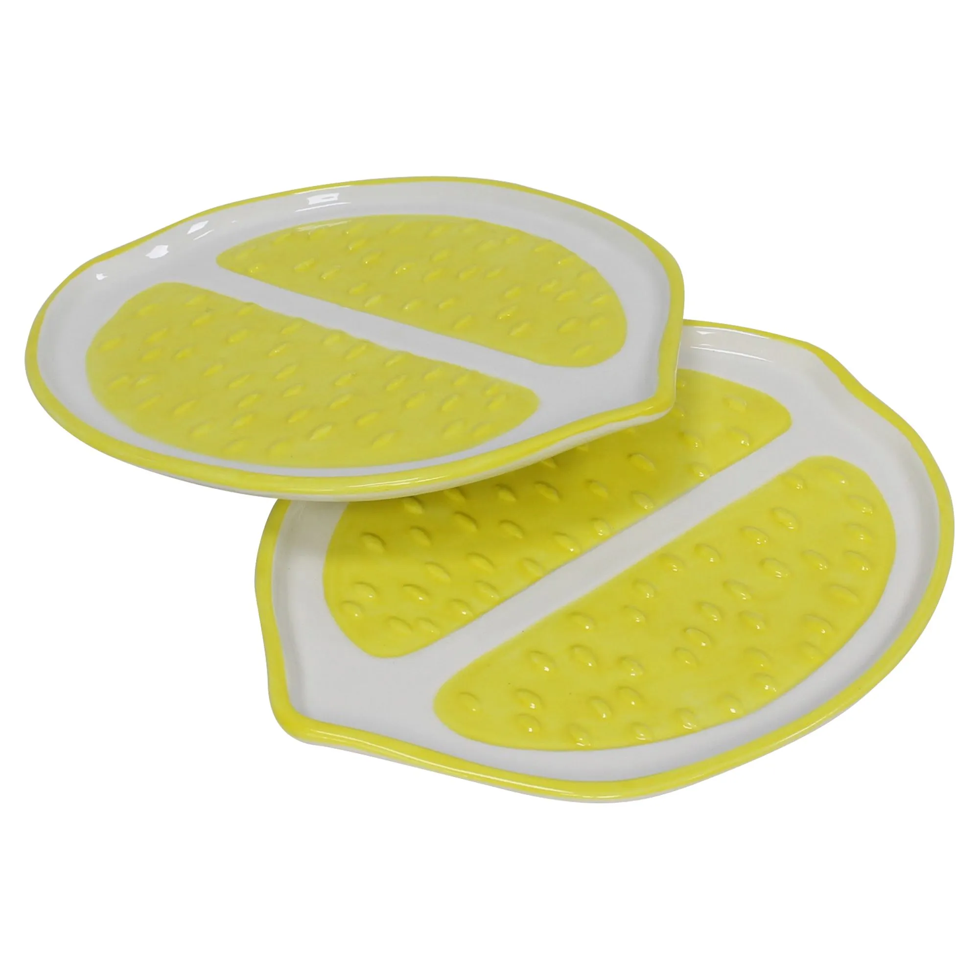Teller "Summer Feeling", 2er Set  im Frank Flechtwaren Online Shop für Lemon Sorbet kaufen