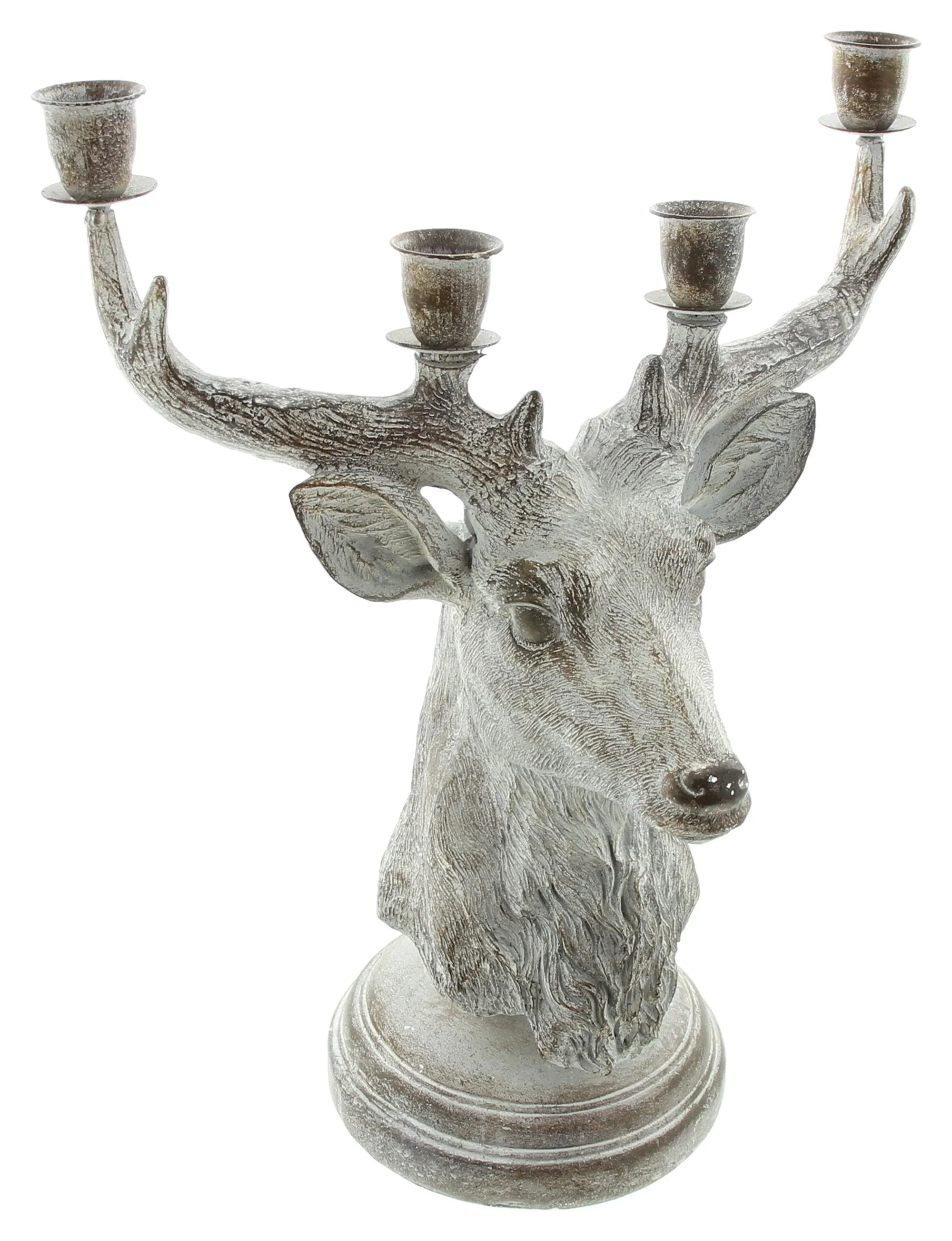 Kerzenhalter "Hirsch"  im Frank Flechtwaren Online Shop für Chalet kaufen