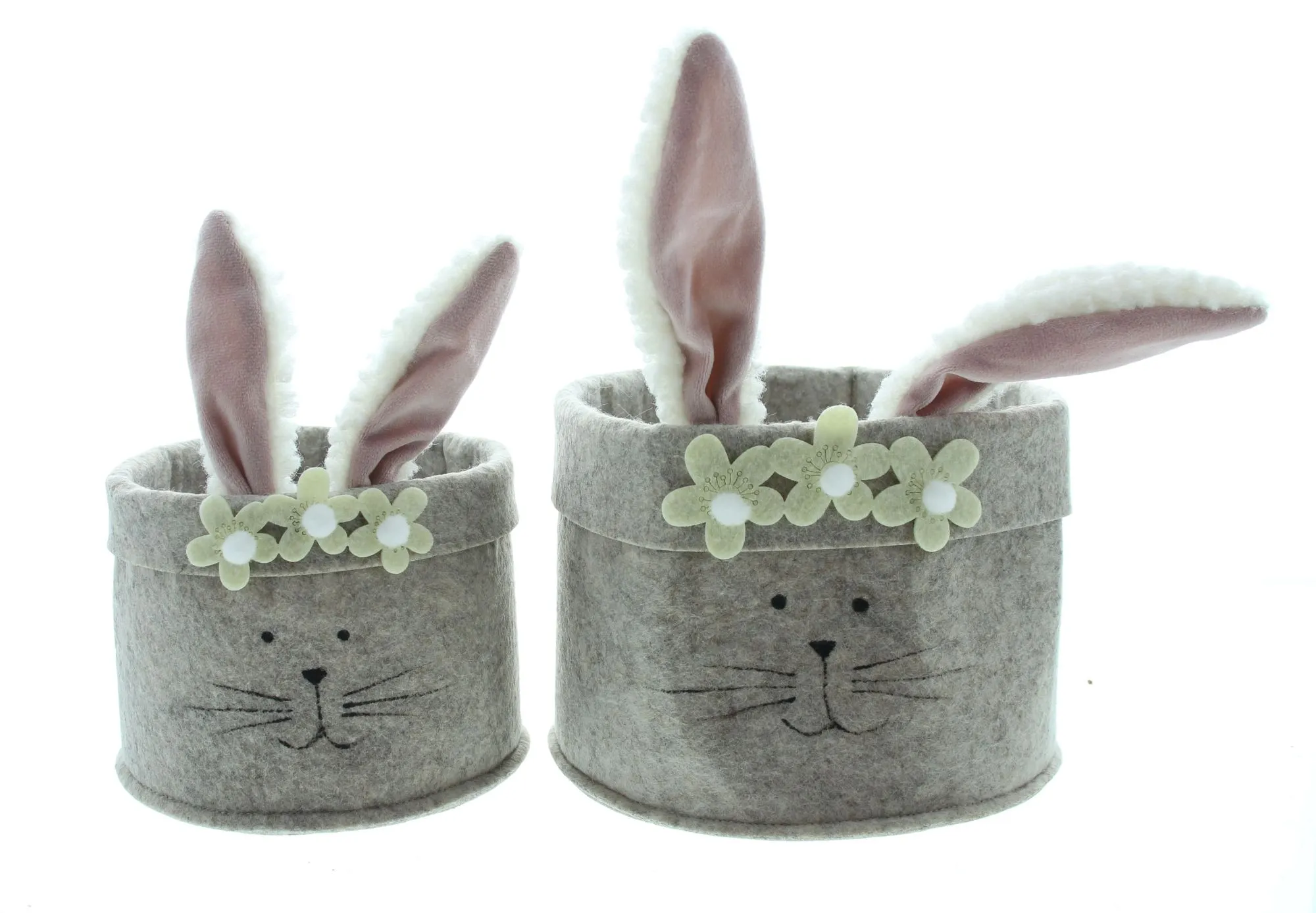 Osternest "Häschen", 2er Set  im Frank Flechtwaren Online Shop für Pastelltöne kaufen