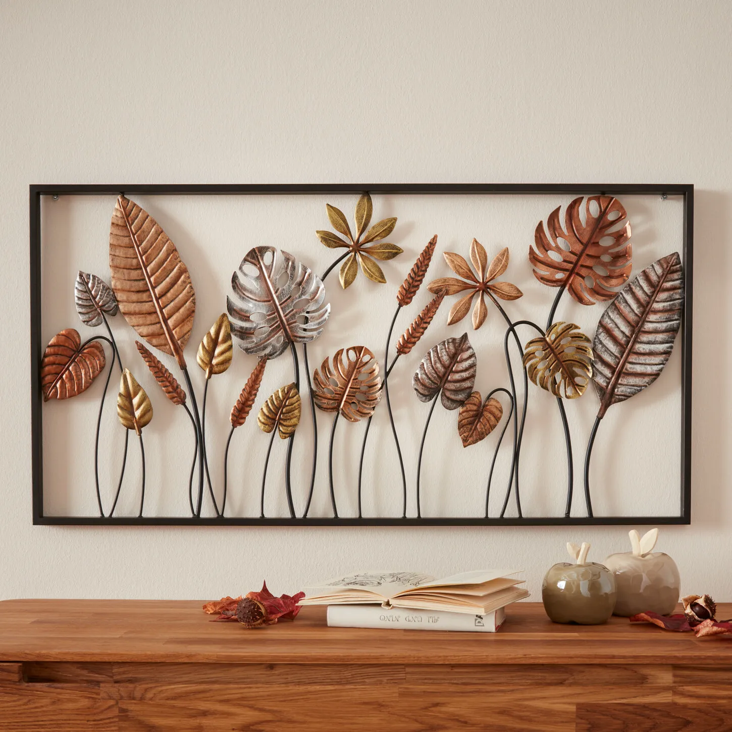 Metallbild "Blätter"  im Frank Flechtwaren Online Shop kaufen