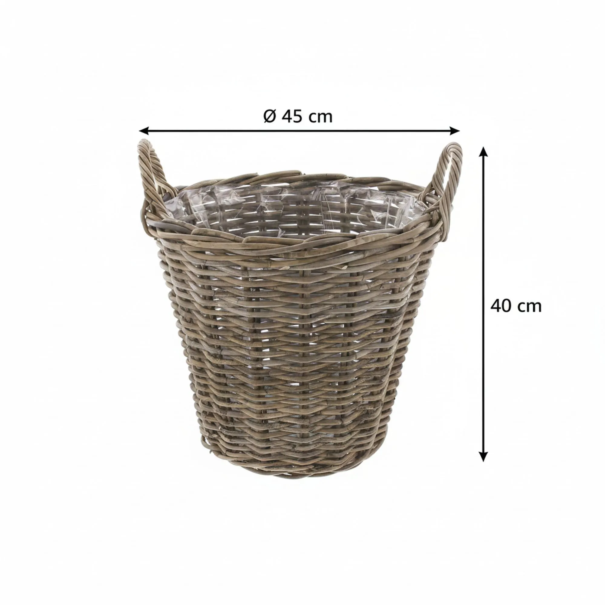 Pflanzkorb "Rattan", maxi  im Frank Flechtwaren Online Shop für Pflanzkörbe kaufen