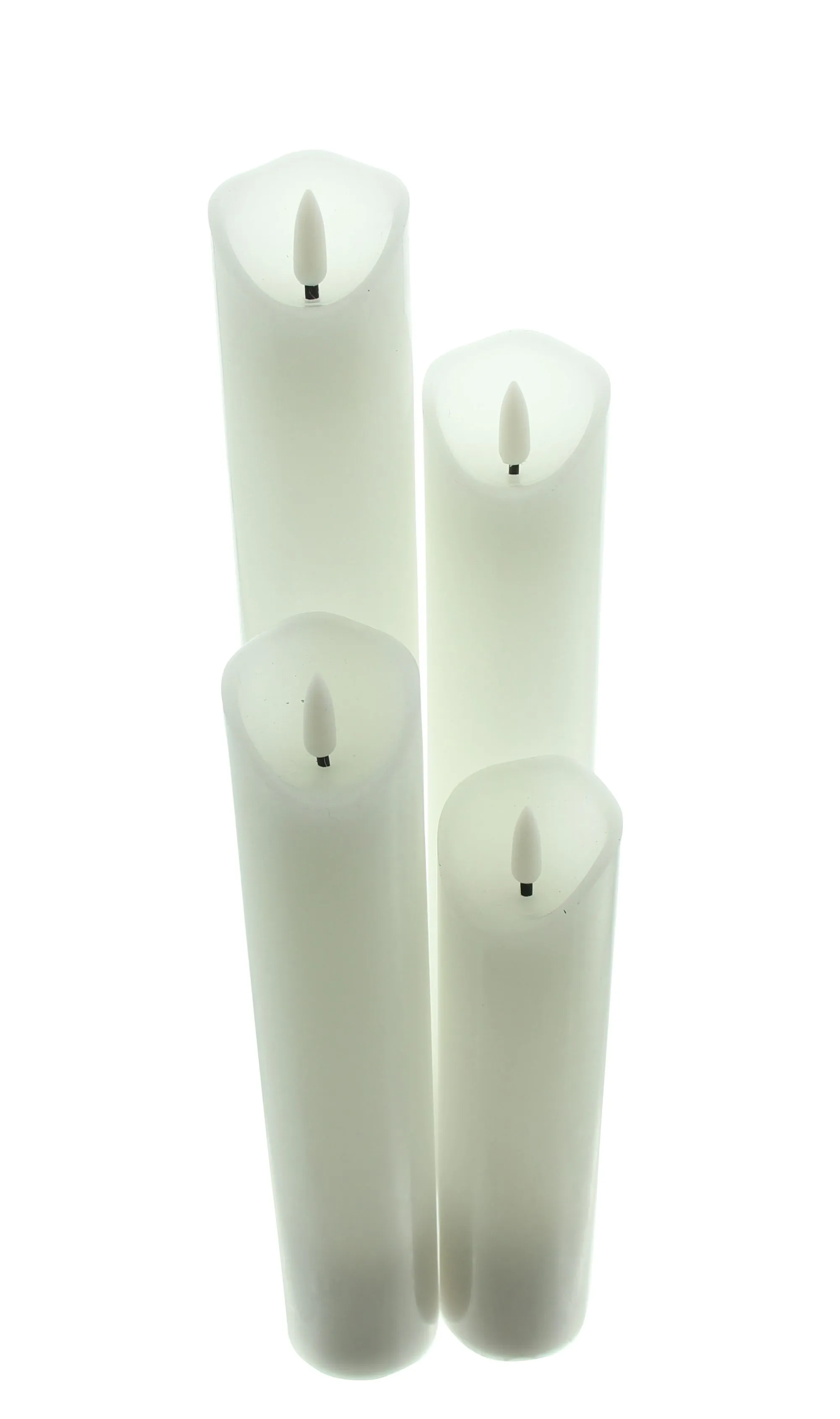 LED-Kerze "Elegance", 4er Set  im Frank Flechtwaren Online Shop für Shabby Chic kaufen