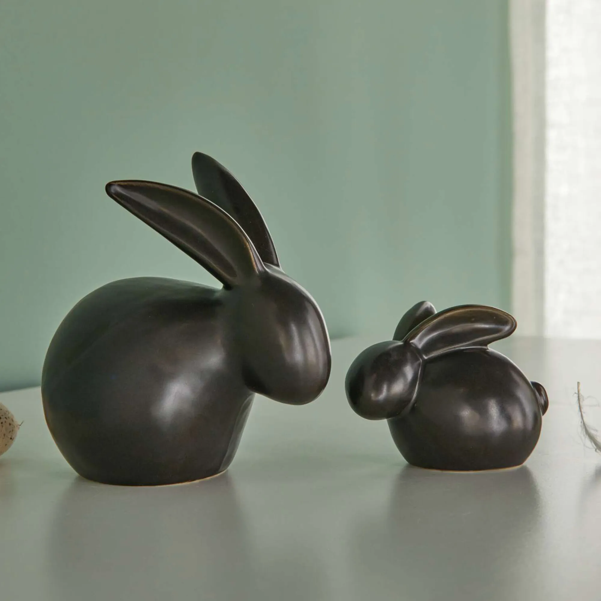 Hase "Black", 2er Set  im Frank Flechtwaren Online Shop kaufen