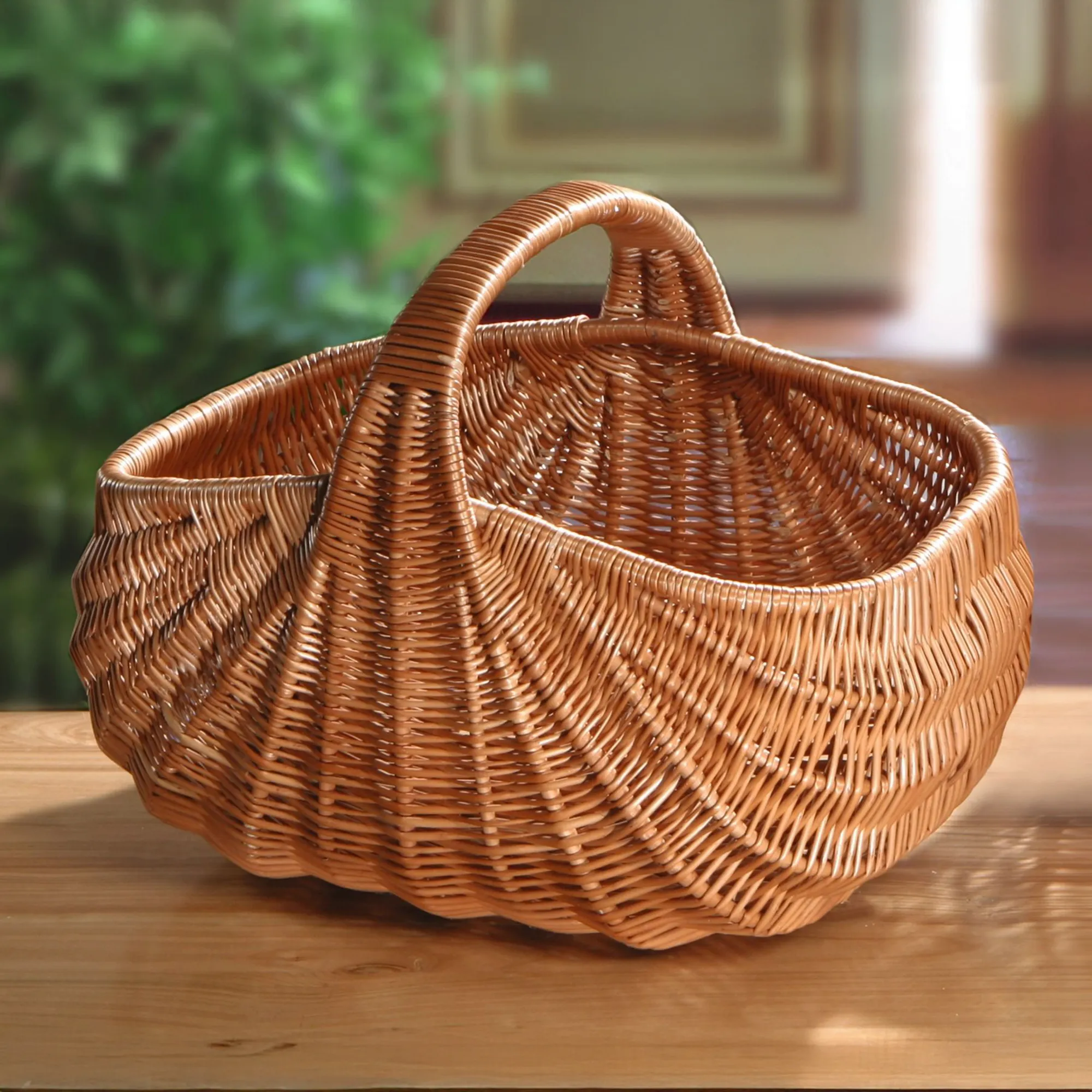 Einkaufskorb "Muschel"  im Frank Flechtwaren Online Shop für Korbwaren: Handmade in Europe kaufen