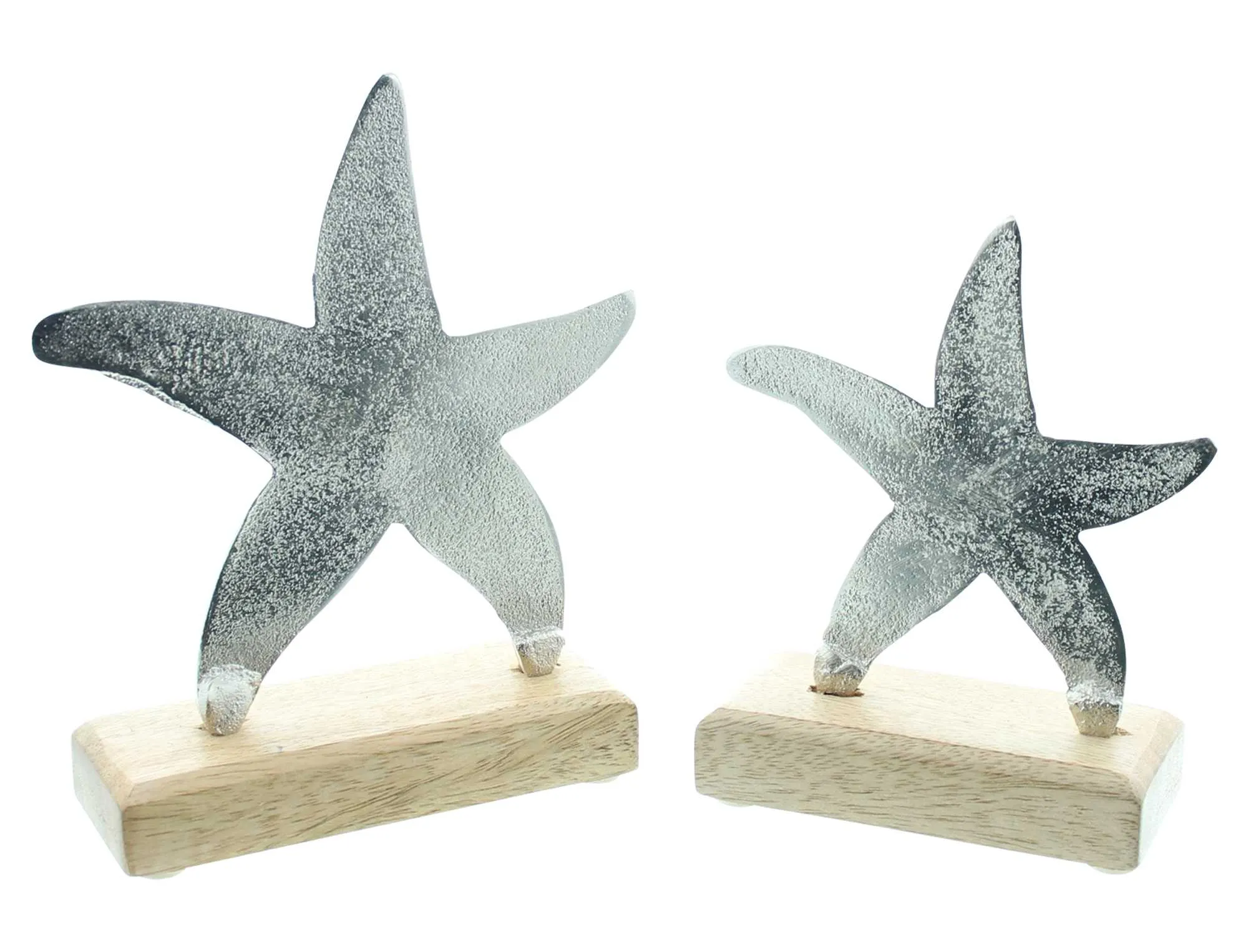 Holzdeko "Seestern", 2er Set  im Frank Flechtwaren Online Shop für Deko- und Wohnaccessoires kaufen