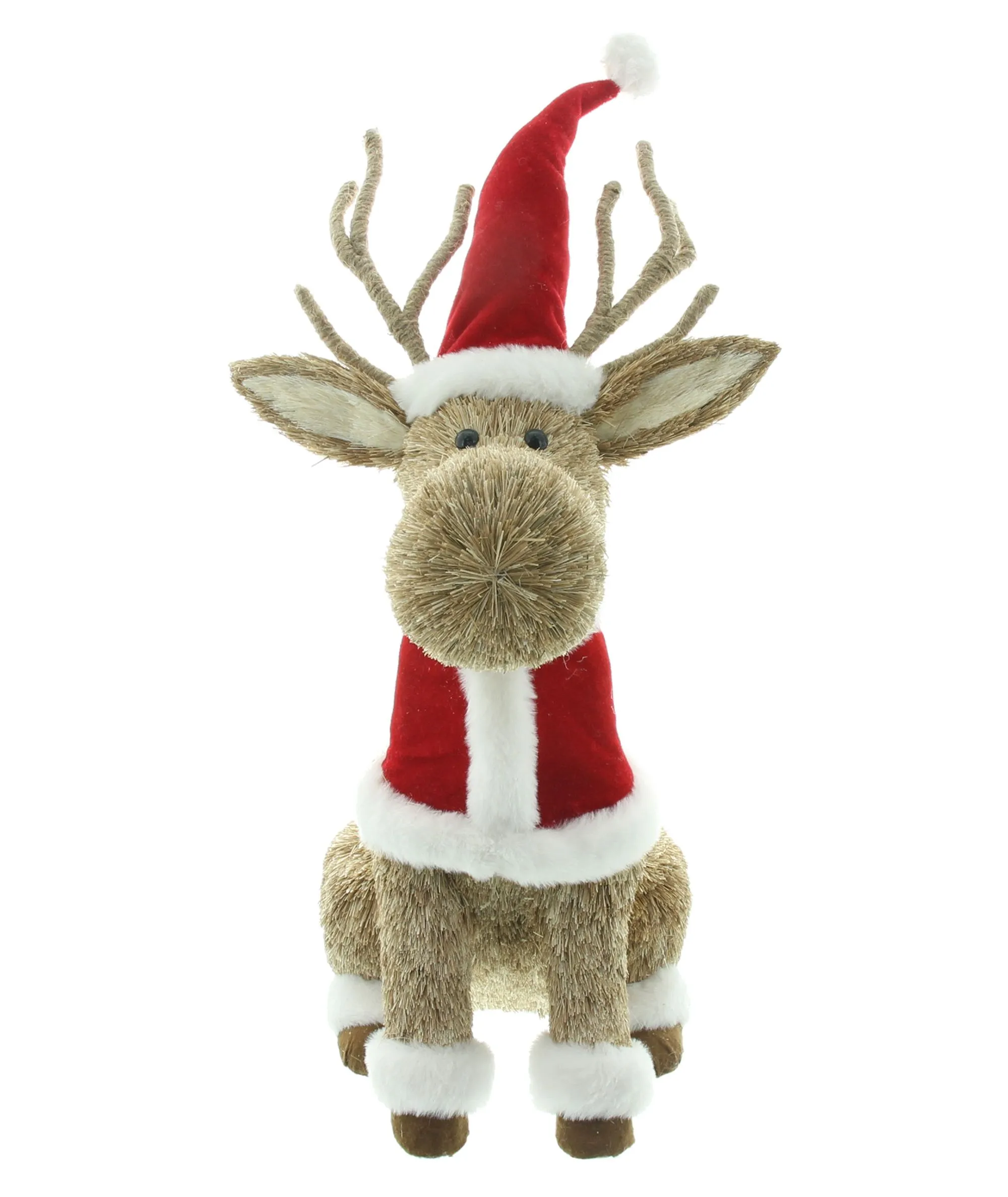 Deko-Figur "Santa's Deer"  im Frank Flechtwaren Online Shop für Weihnachtsmänner kaufen