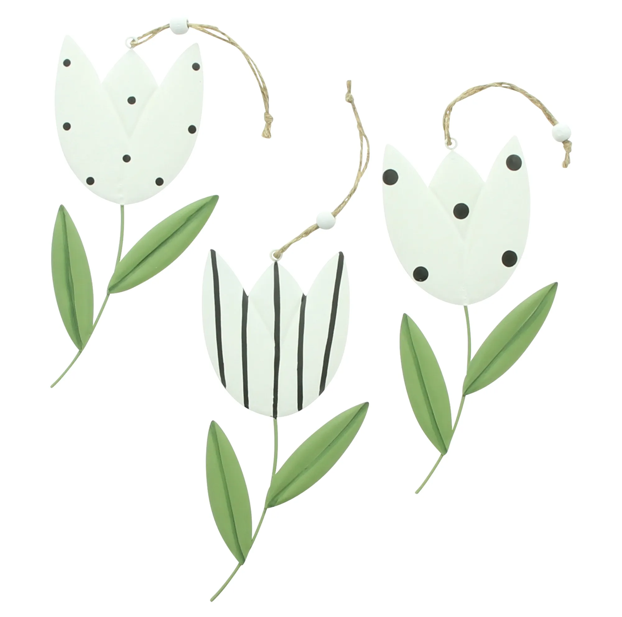 Blumenhänger "Tulpe", 3er Set  im Frank Flechtwaren Online Shop für Österliche Dekohänger kaufen
