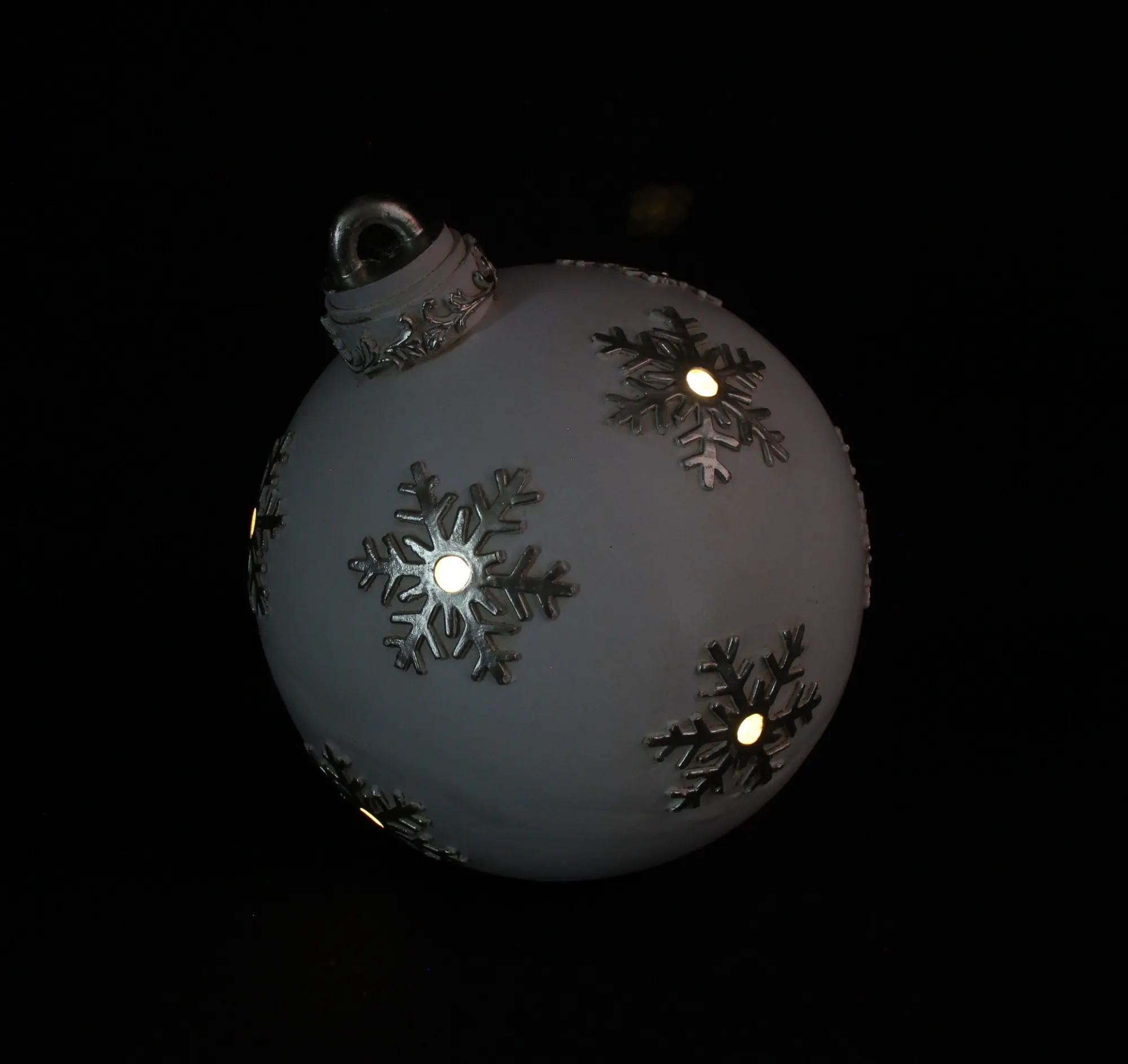LED-Weihnachtskugel "Nostalgie", groß  im Frank Flechtwaren Online Shop für Weihnachtliche LED-Deko kaufen