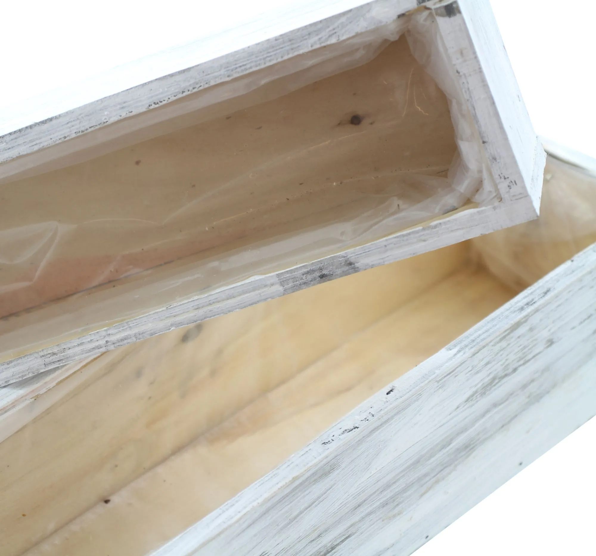 Pflanzer "Shabby-White", 2er Set  im Frank Flechtwaren Online Shop für Pflanztöpfe kaufen