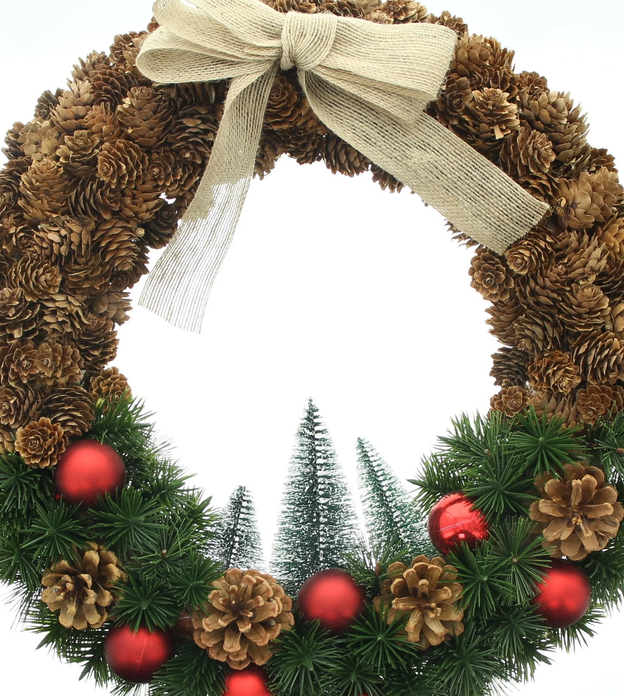 Kranz "Weihnachtswäldchen"  im Frank Flechtwaren Online Shop für Scandi-Look kaufen