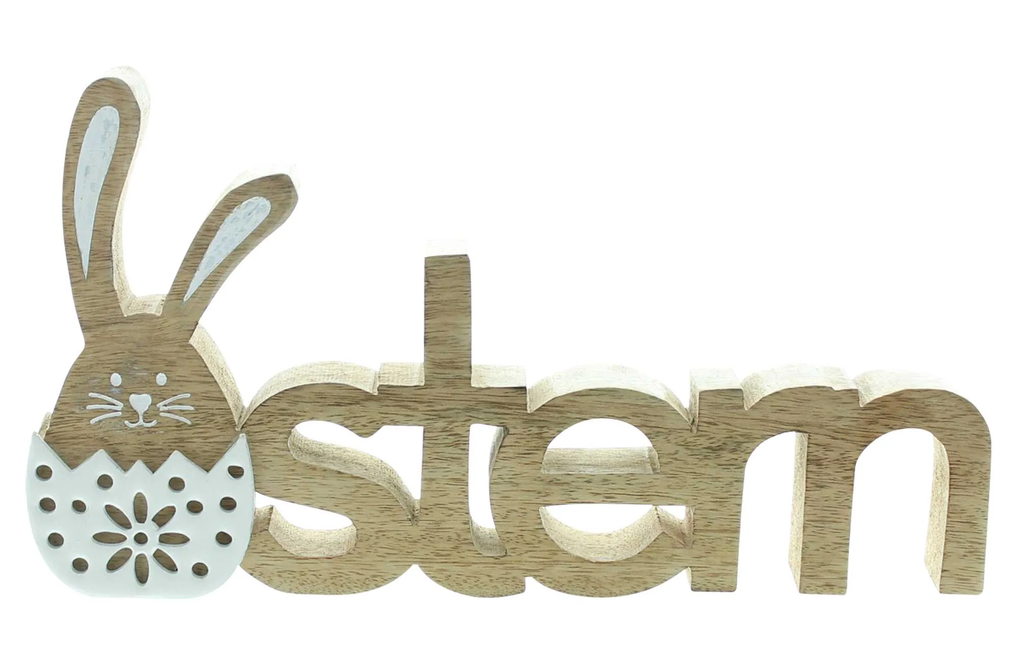 Schriftzug "Ostern"  im Frank Flechtwaren Online Shop für Hasen &amp; Co kaufen