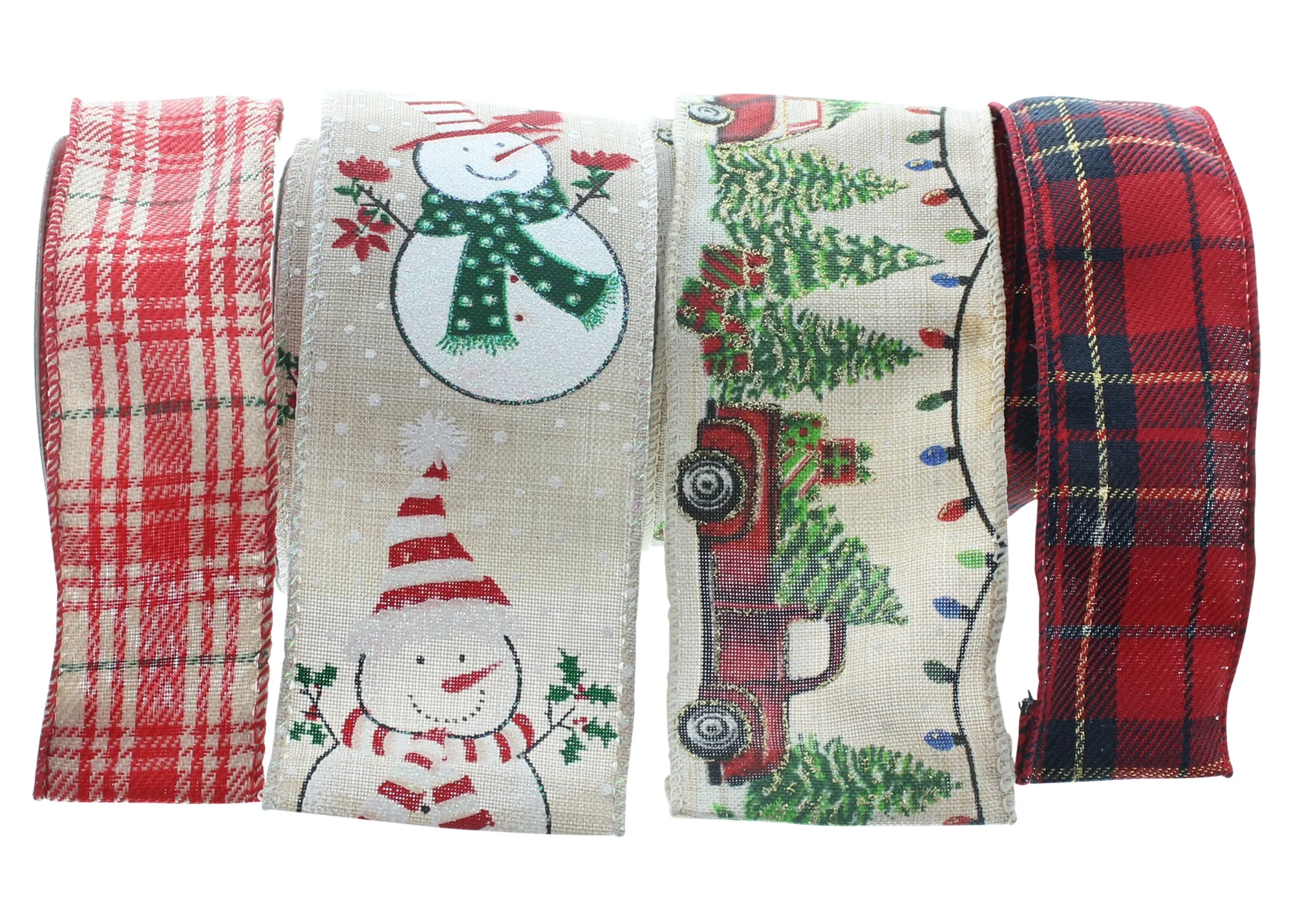 Dekoband "Winterzeit", 4er Set  im Frank Flechtwaren Online Shop für Zubehör kaufen