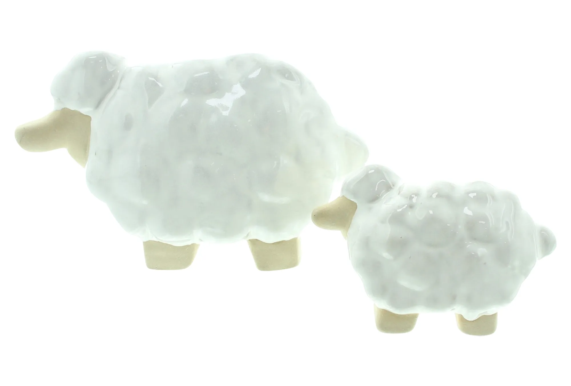 Dekofigur "Schäfchen", 2er Set  im Frank Flechtwaren Online Shop für Dekofiguren kaufen
