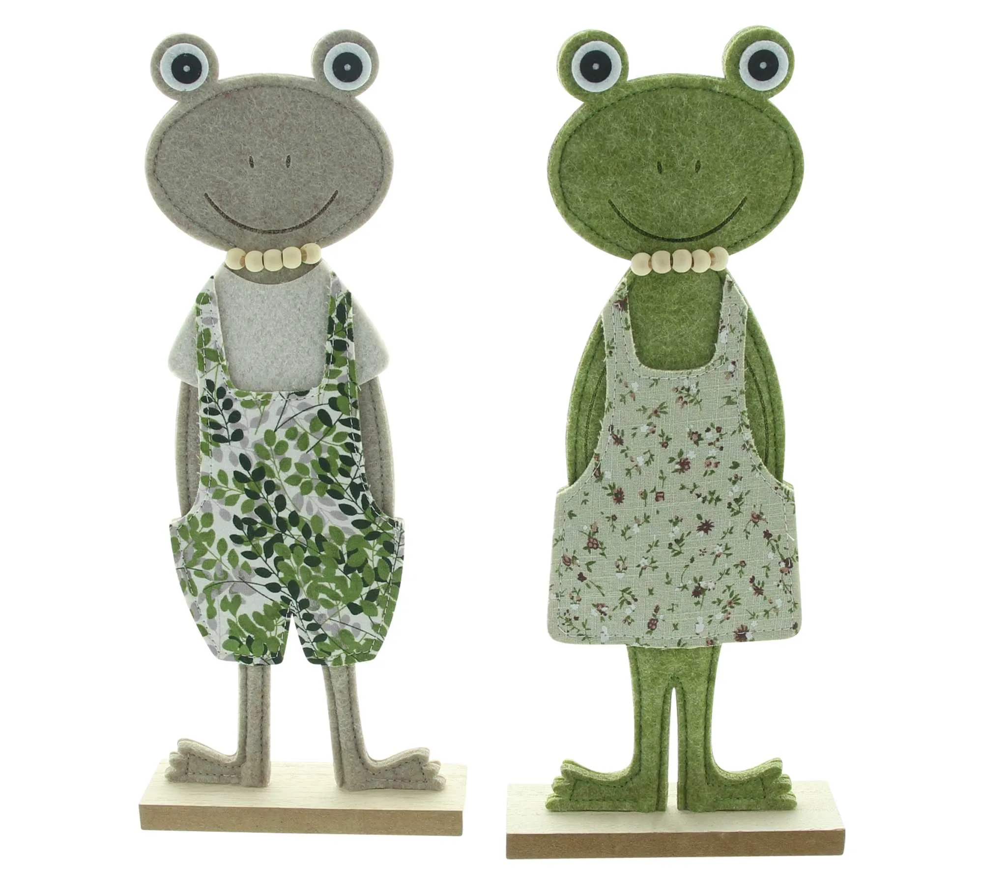 Frosch "Casual", 2er Set  im Frank Flechtwaren Online Shop für Dekofiguren kaufen