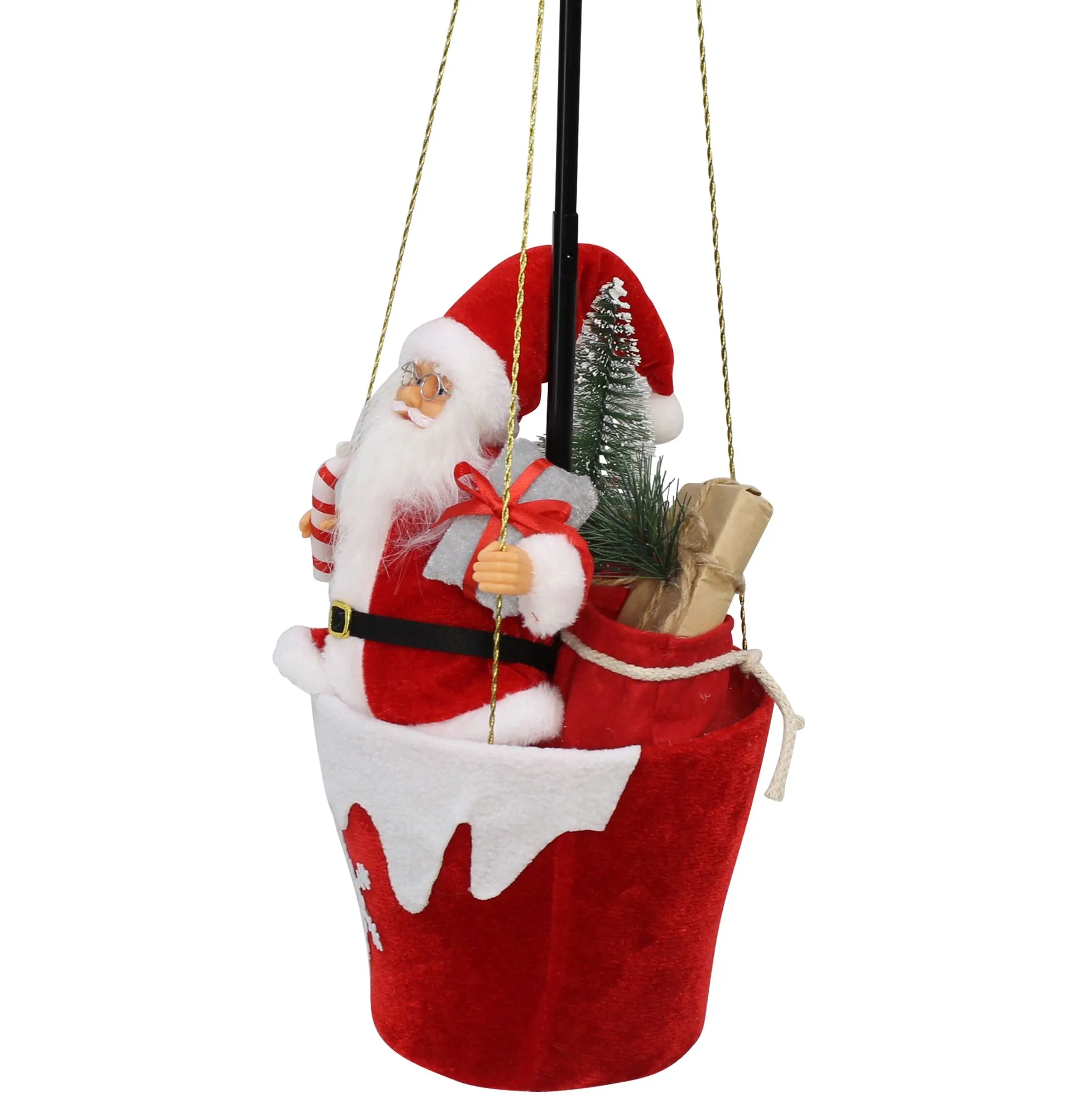 Heißluftballon "Santa"  im Frank Flechtwaren Online Shop für Dekohänger  kaufen