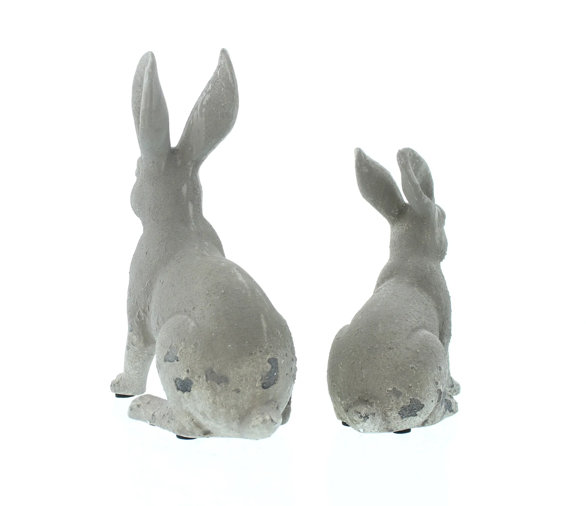 Hase "Beton-Style", 2er Set, B-Ware  im Frank Flechtwaren Online Shop für Hasen &amp; Co kaufen