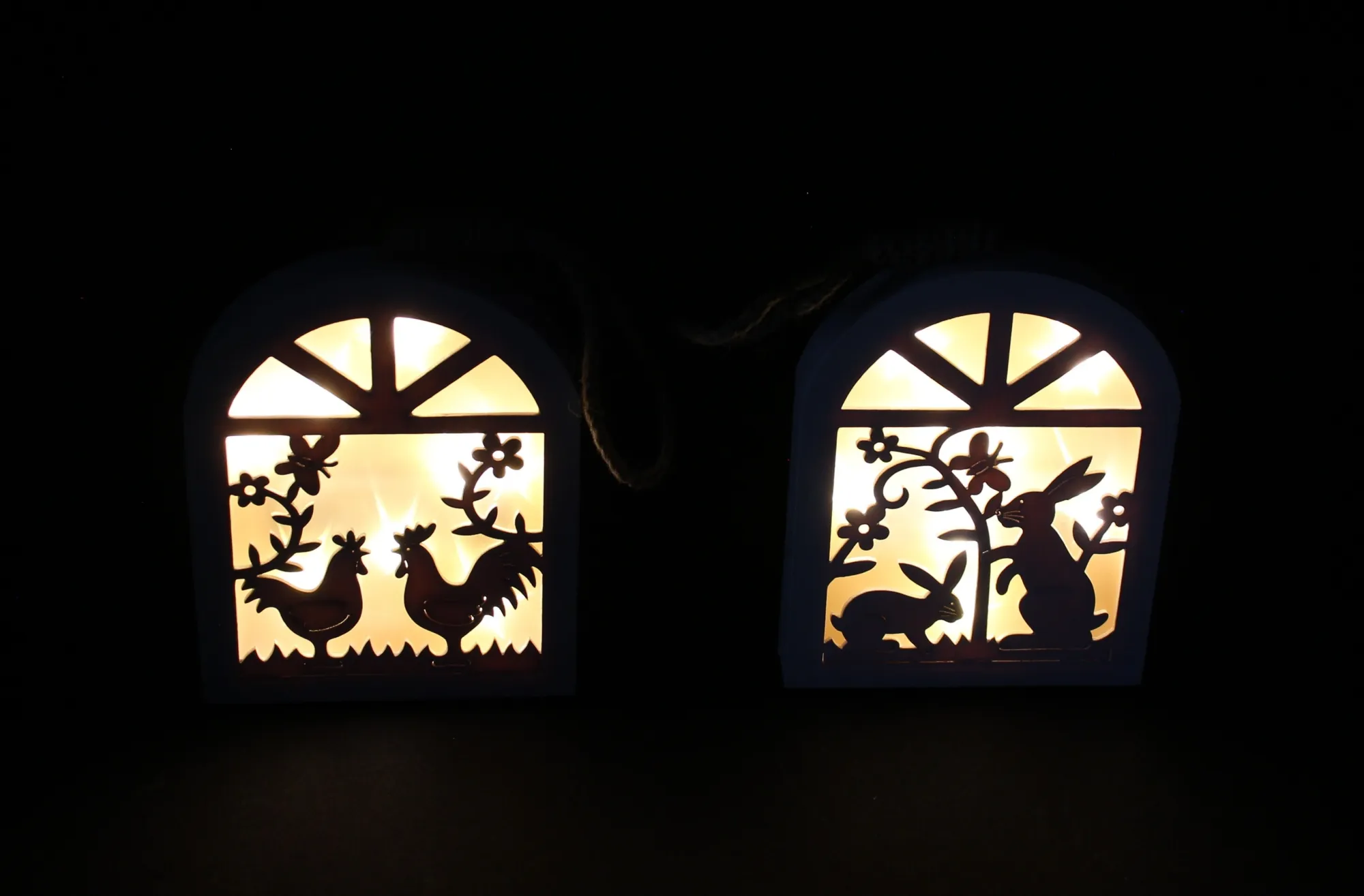 LED-Hänger "Frühling", 2er Set  im Frank Flechtwaren Online Shop für Österliche Dekohänger kaufen