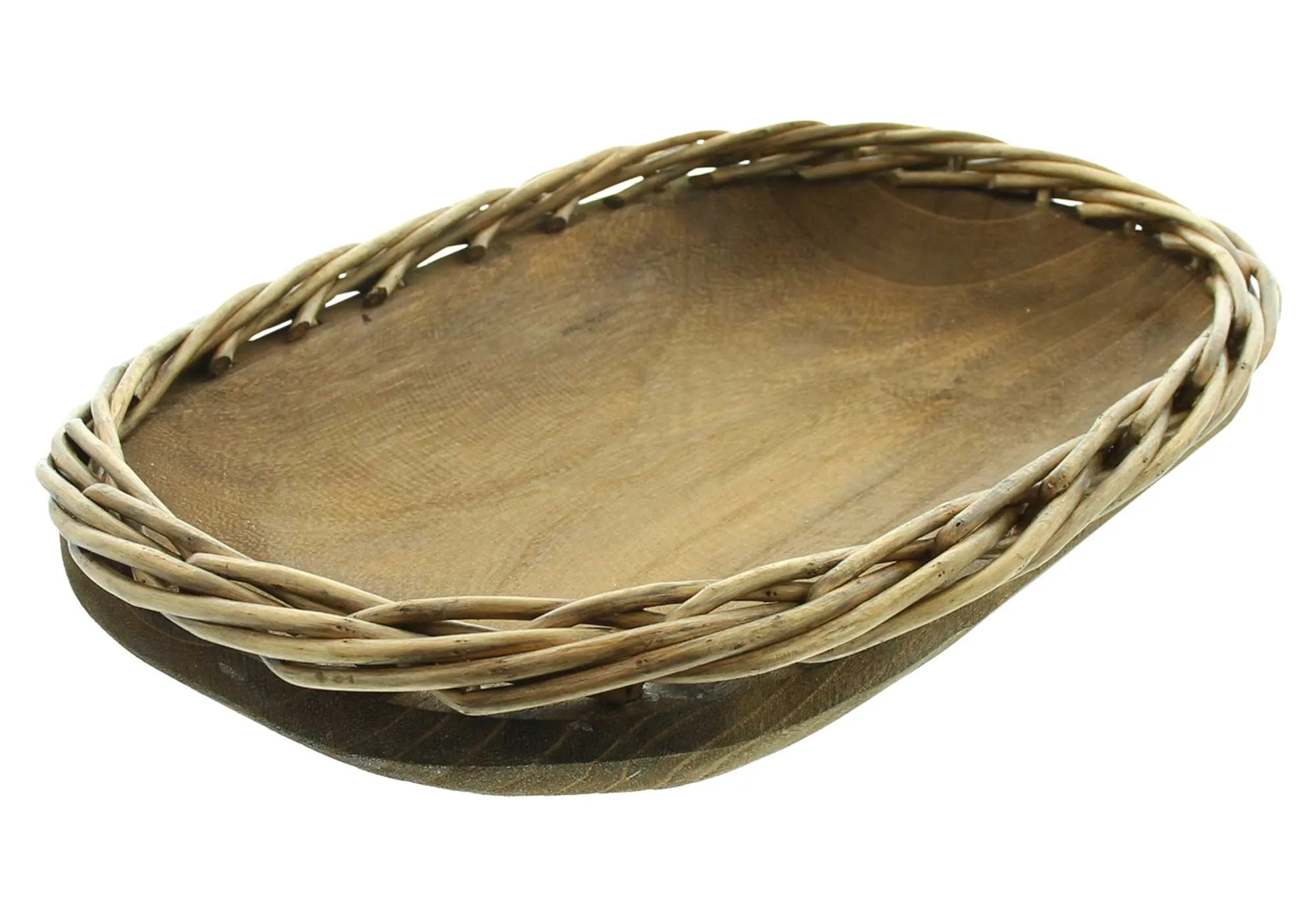 Schale "Flechtrand", oval  im Frank Flechtwaren Online Shop für Herbstliche Dekoschalen kaufen