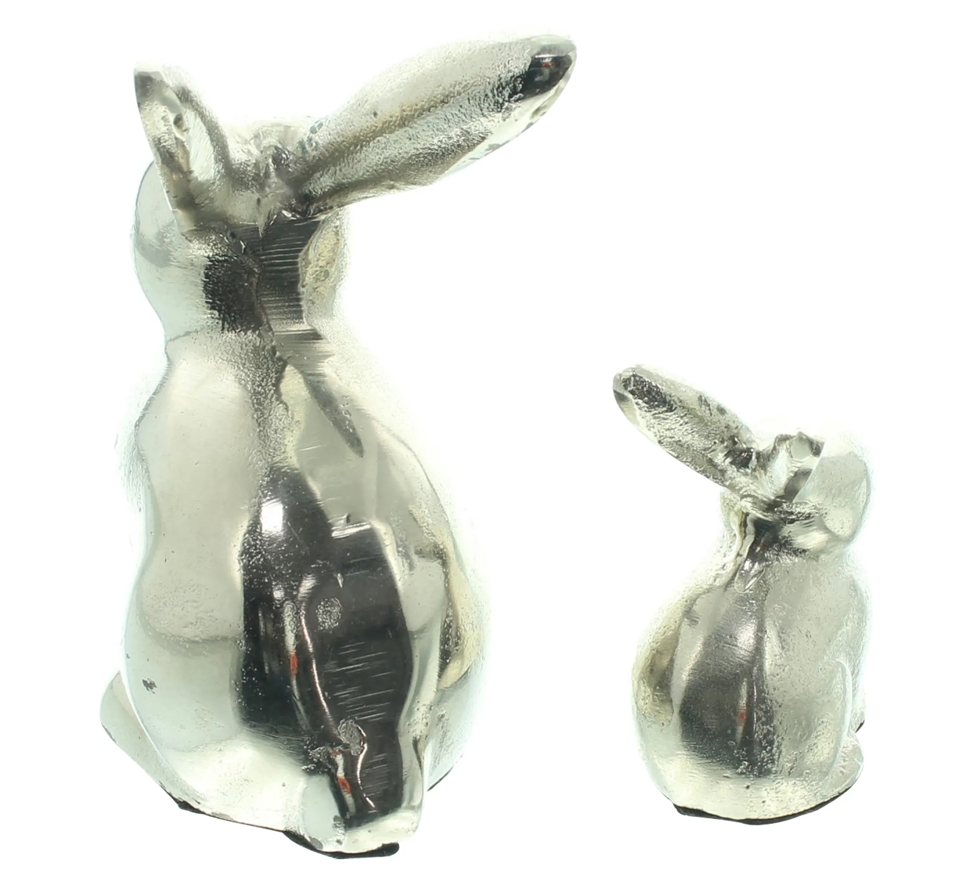 Figur "Silberhase", 2er Set  im Frank Flechtwaren Online Shop für Hasen &amp; Co kaufen
