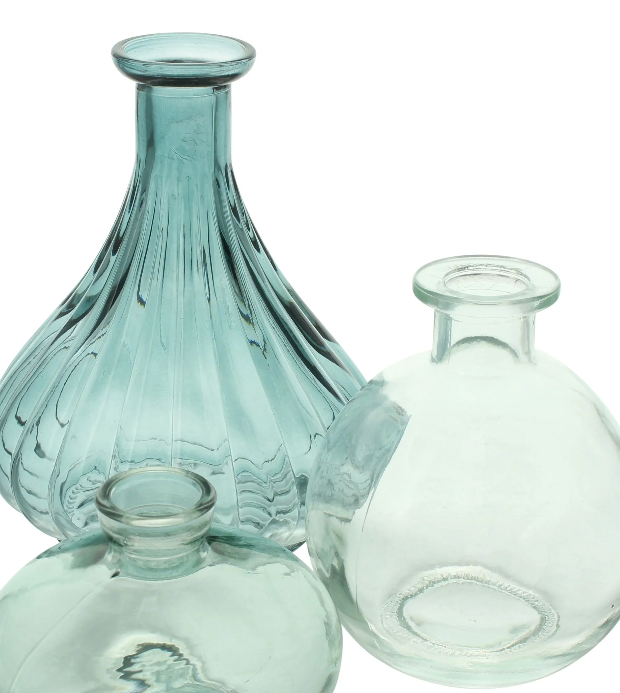 Dekovase "Blue Shades", 3er Set  im Frank Flechtwaren Online Shop für Dekovasen kaufen