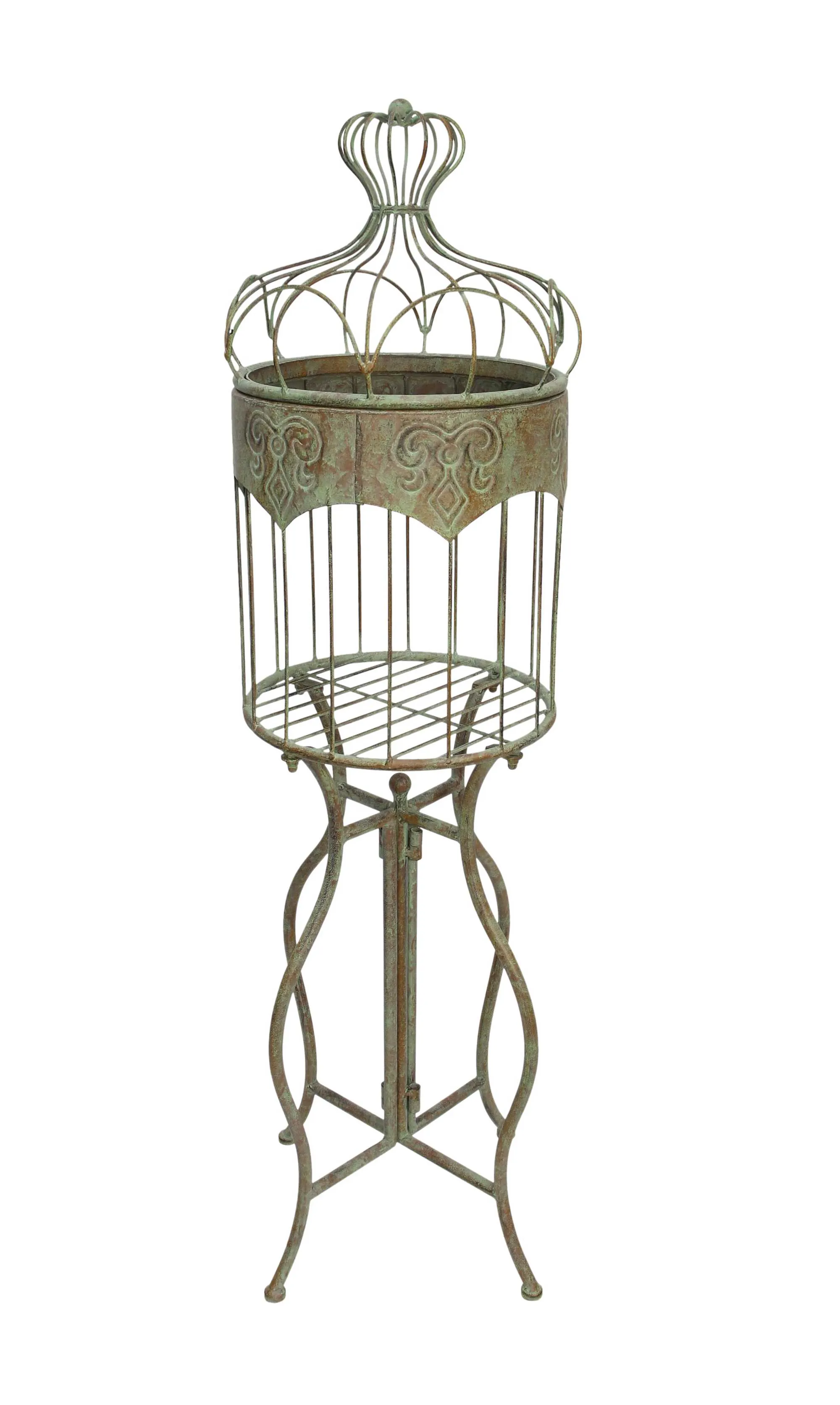 Dekokäfig "Vogelhaus"  im Frank Flechtwaren Online Shop für Regale für den Garten kaufen