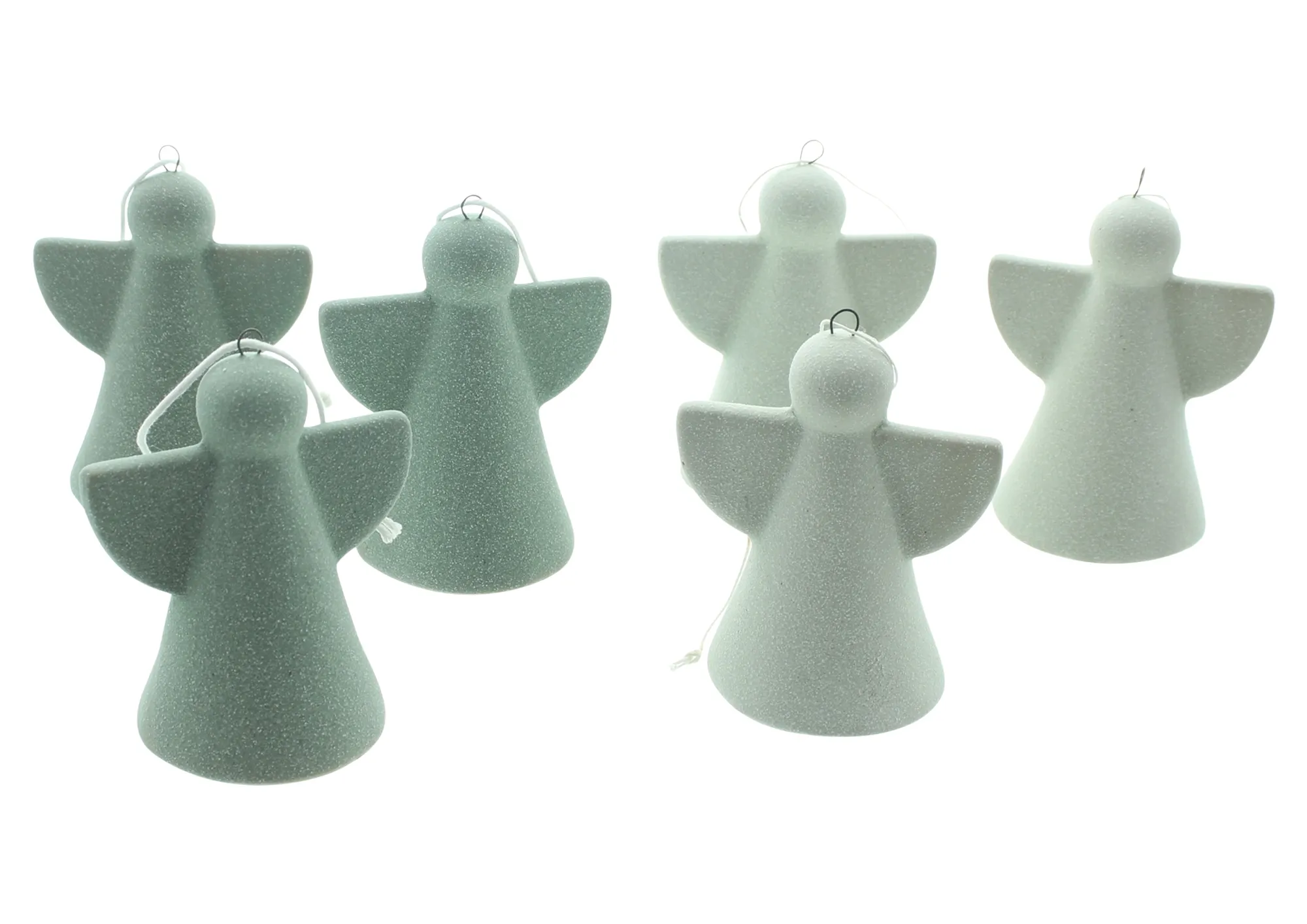 Engelhänger "Green", 6er Set  im Frank Flechtwaren Online Shop für Dekohänger  kaufen