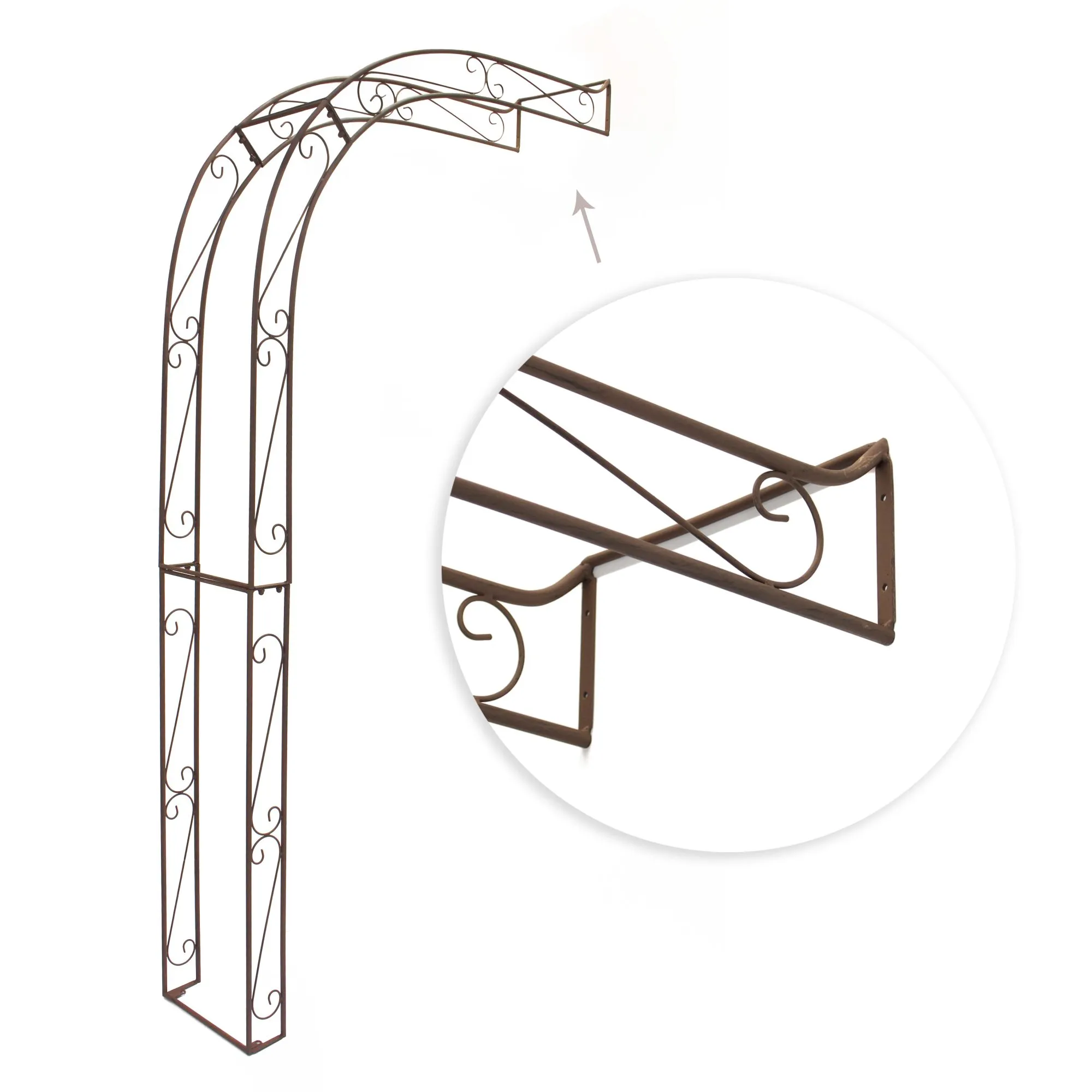 Rankhilfe "Halbbogen"  im Frank Flechtwaren Online Shop für Rankhilfen &amp; Rankbögen kaufen