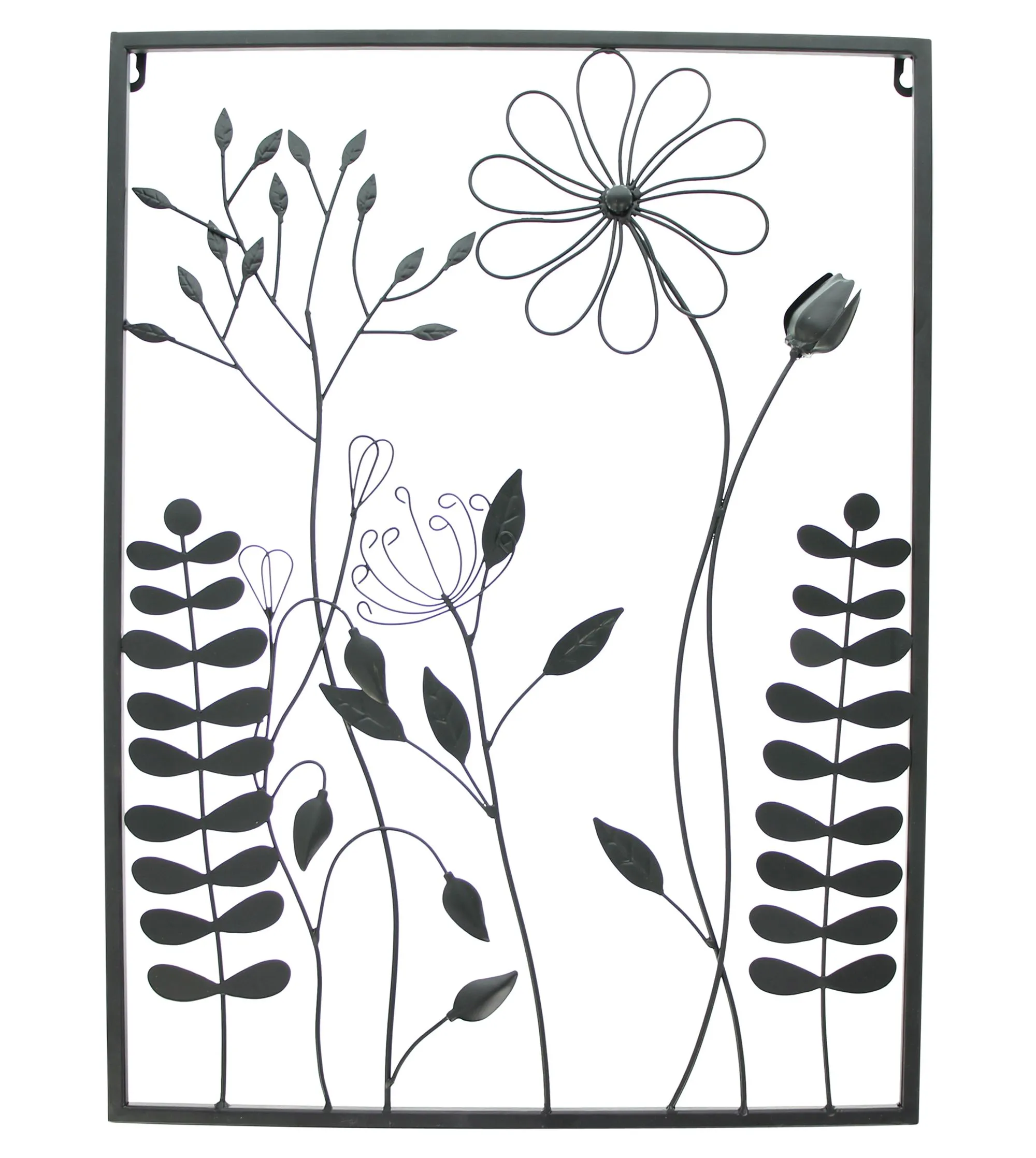 Bild "Black Flowers"  im Frank Flechtwaren Online Shop für Wanddeko kaufen