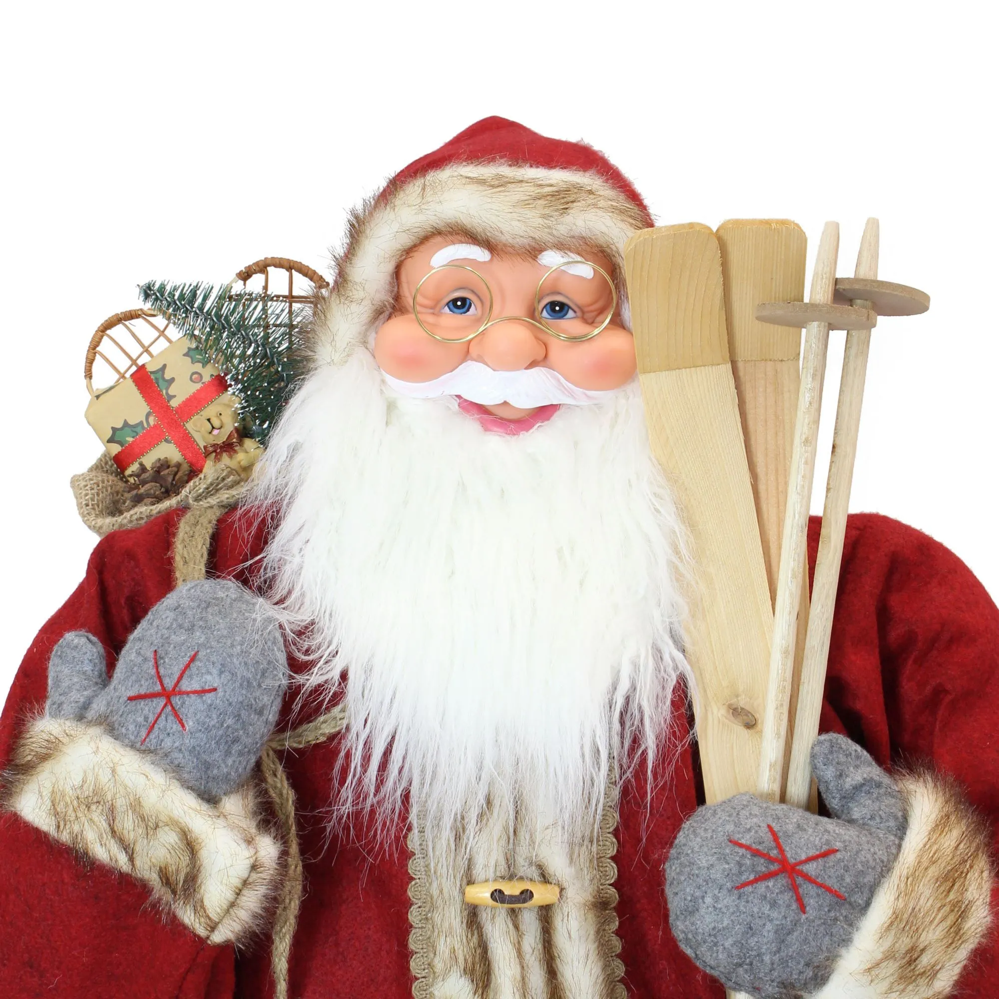 Nikolaus "Riesengroß"  im Frank Flechtwaren Online Shop für Weihnachtsmänner kaufen