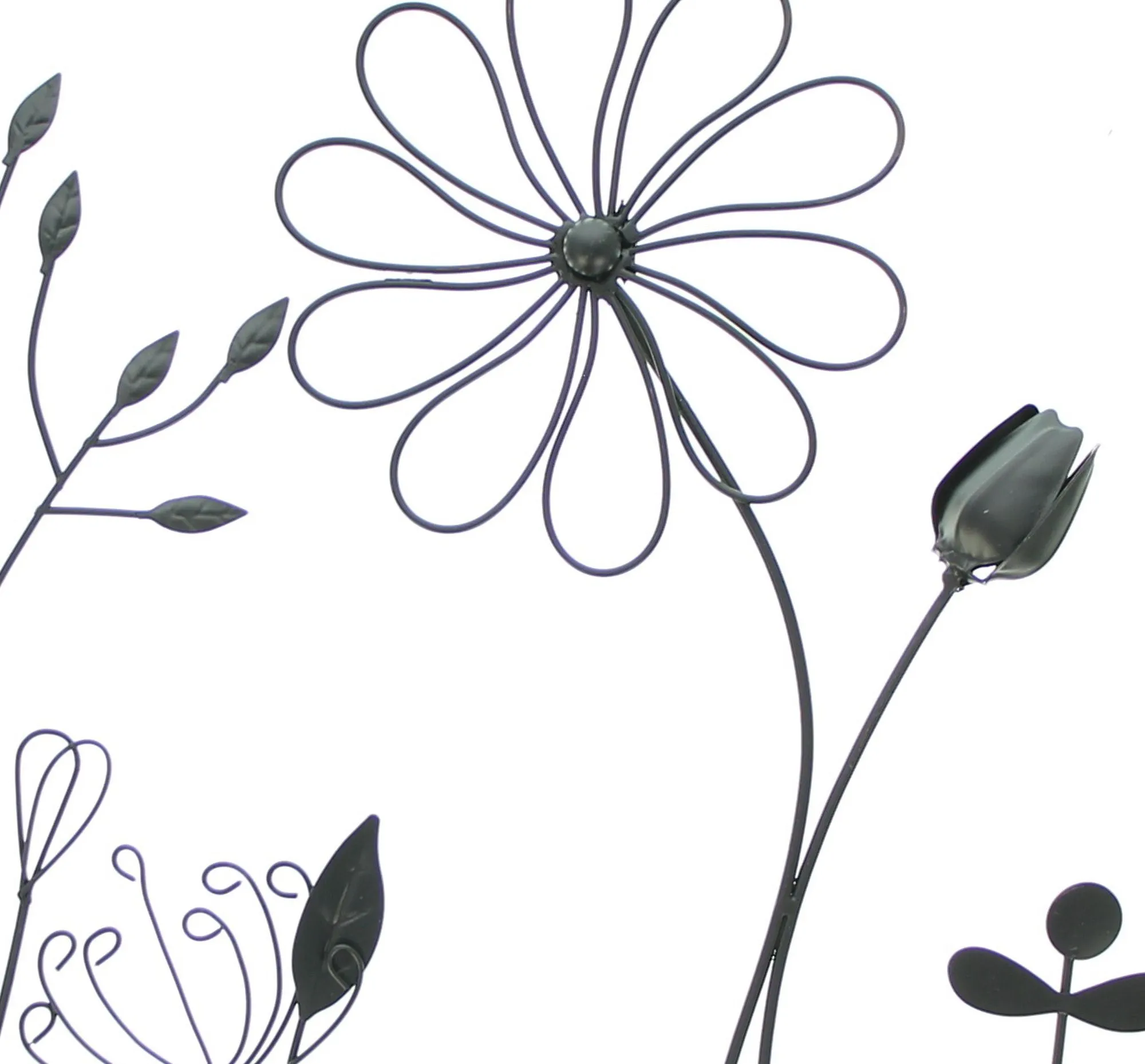 Bild "Black Flowers"  im Frank Flechtwaren Online Shop für Wanddeko kaufen