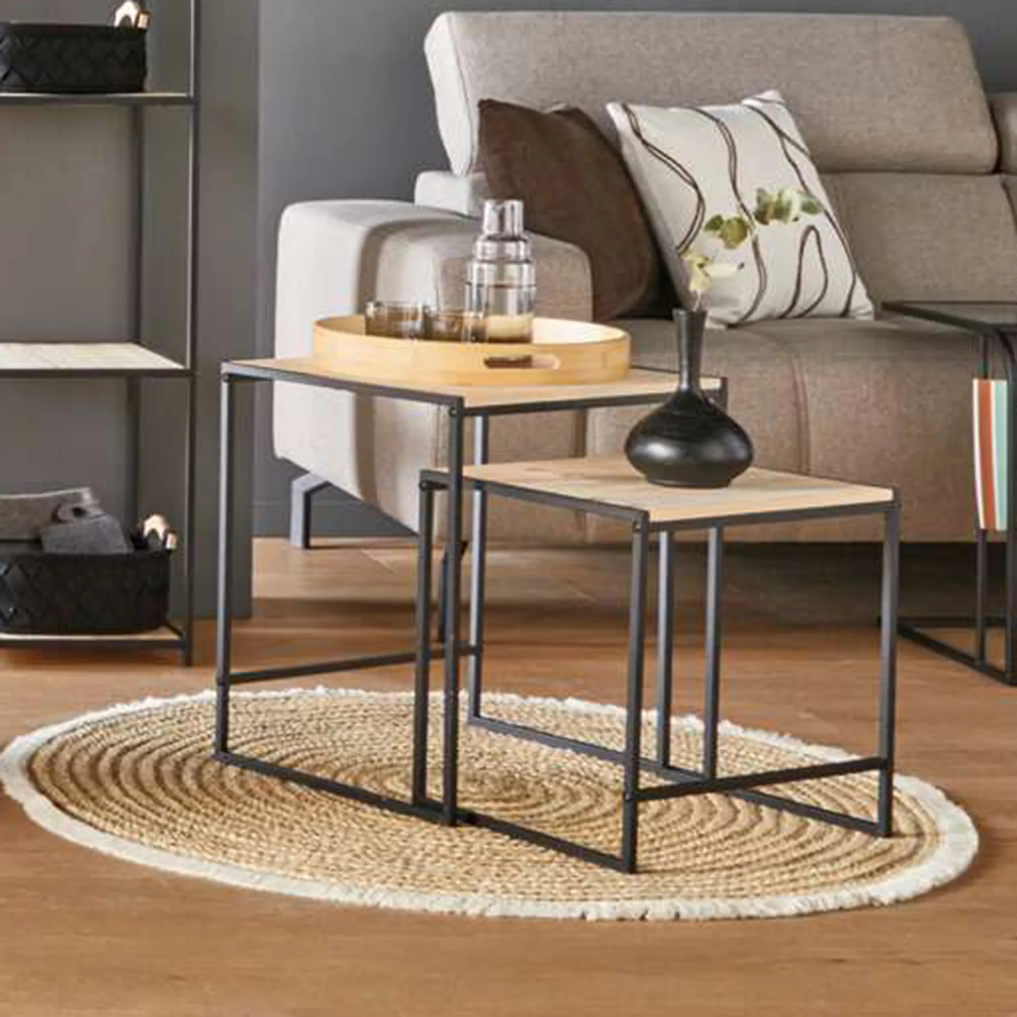 Beistelltisch "Modern", 2er Set  im Frank Flechtwaren Online Shop kaufen