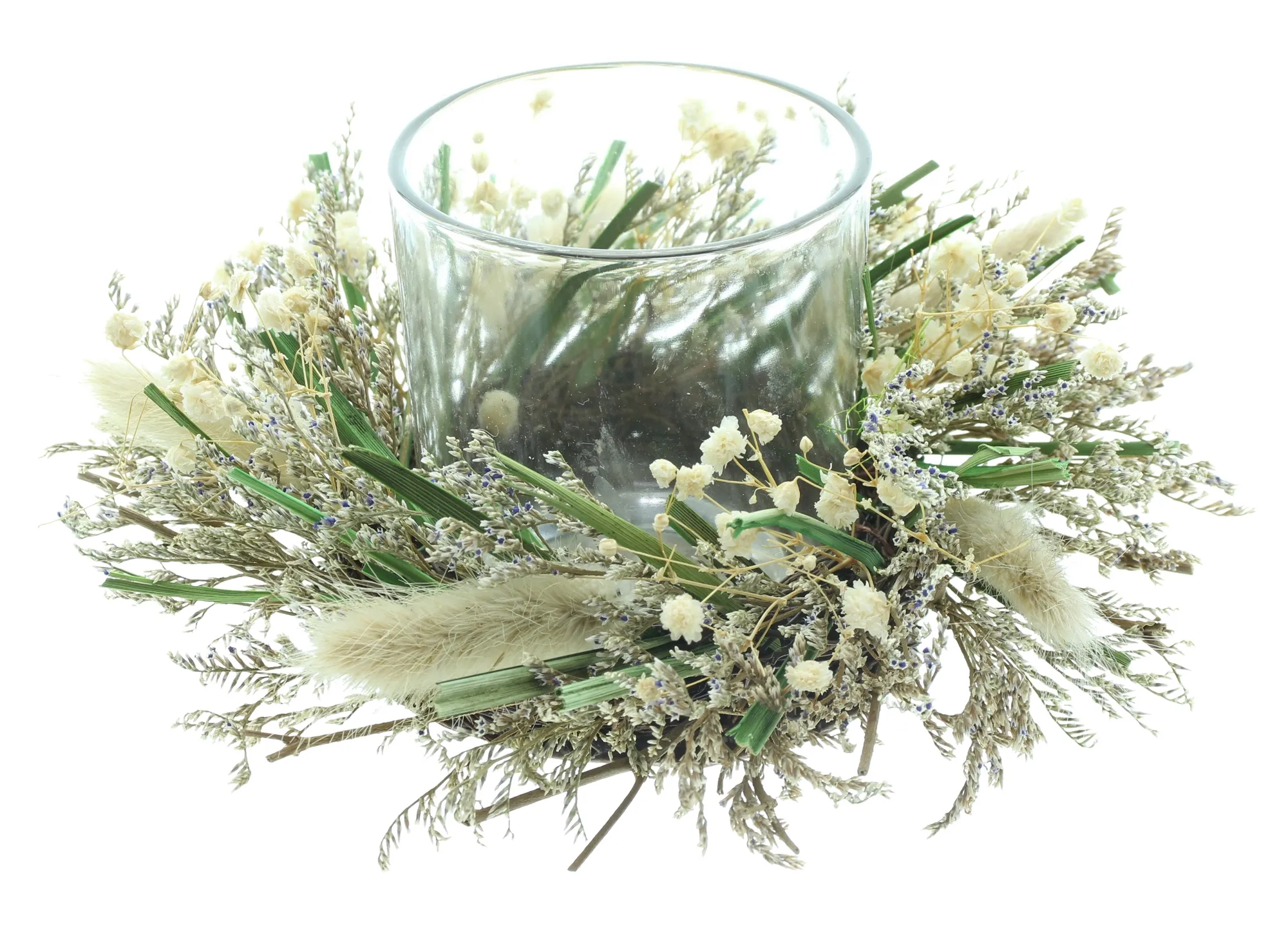 Windlicht "Flower Whispers"  im Frank Flechtwaren Online Shop für Landhaus-Flair kaufen