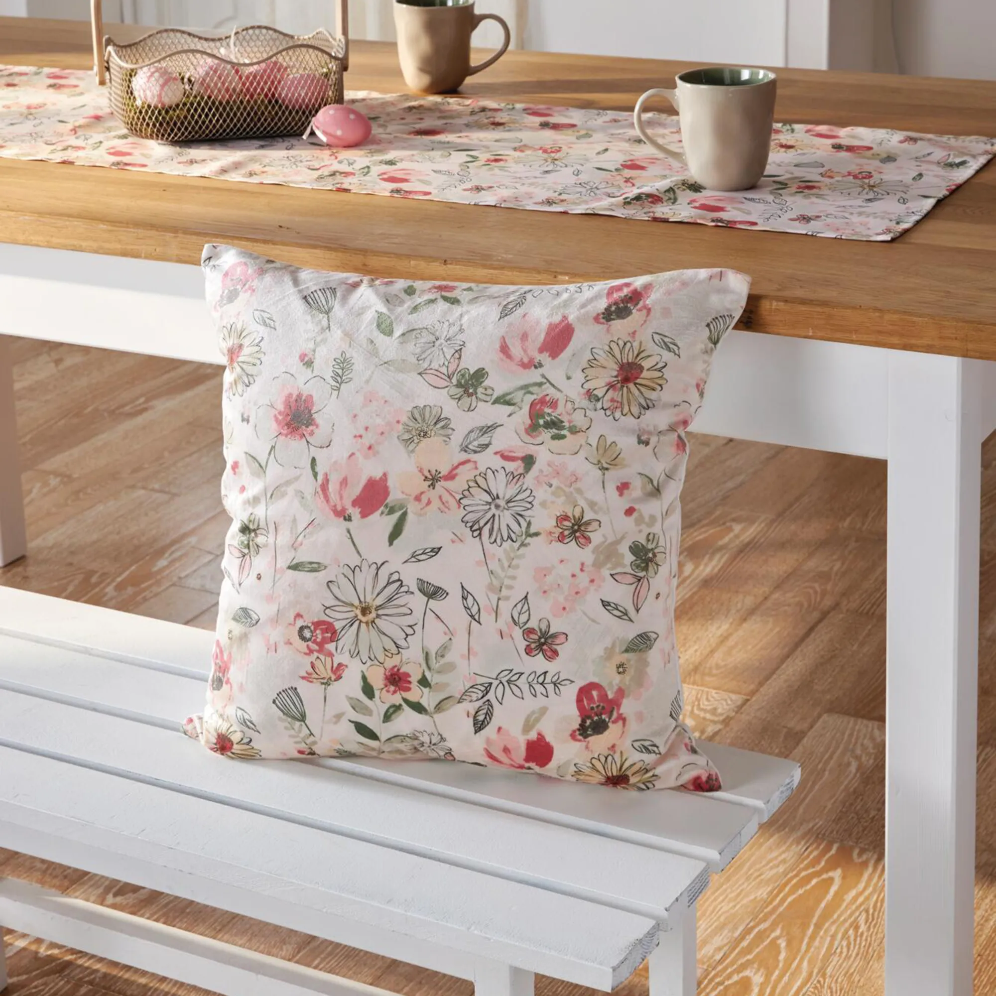 Kissenhülle "Aquarellblumen"  im Frank Flechtwaren Online Shop kaufen